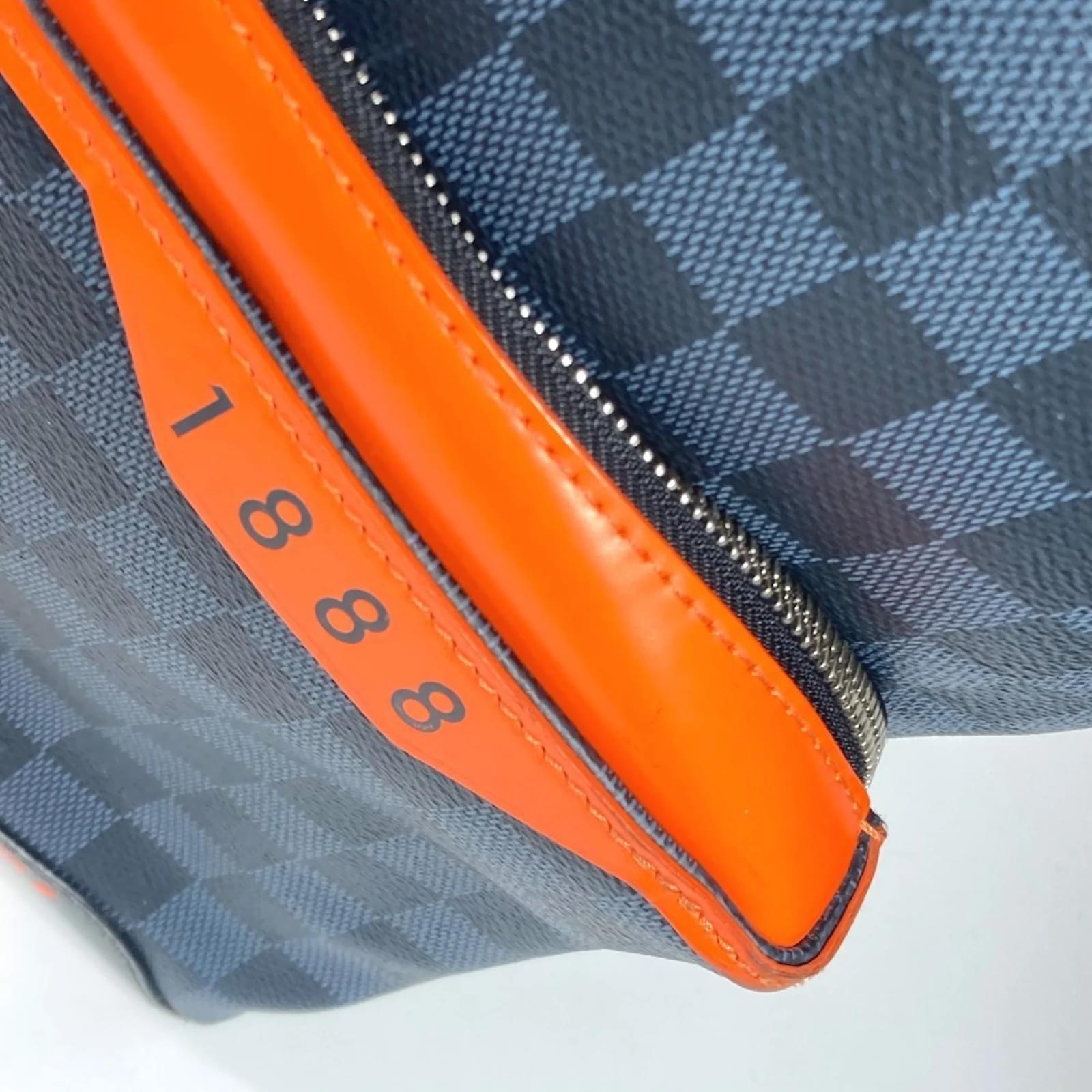 Louis Vuitton Damier Cobalt Discovery Backpack Orange Navy blue ref.2400587