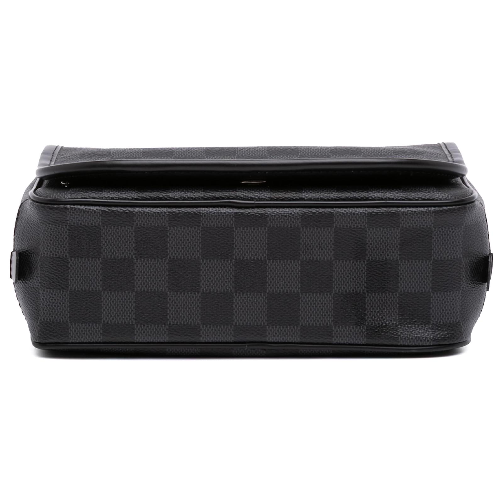 Louis Vuitton Black Damier Graphite Hanging Toiletry Kit Pouch Cloth  ref.2400747