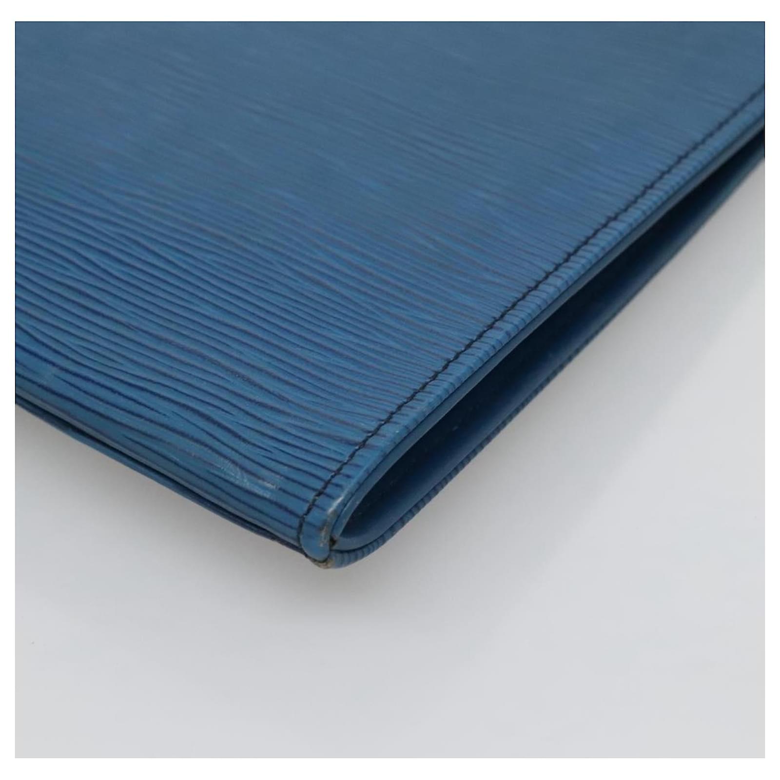 LOUIS VUITTON Epi Jena Clutch Bag Blue M52715 LV Auth BA4006 Leather ref.2401000