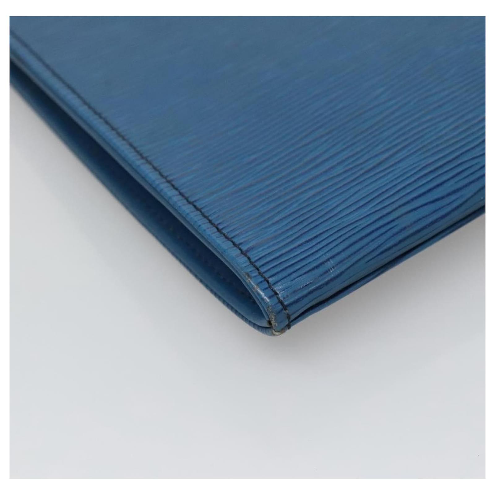 LOUIS VUITTON Epi Jena Clutch Bag Blue M52715 LV Auth BA4006 Leather ref.2401000