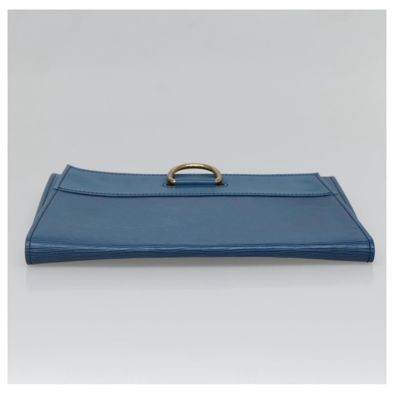 LOUIS VUITTON Epi Jena Clutch Bag Blue M52715 LV Auth BA4006 Leather ref.2401000