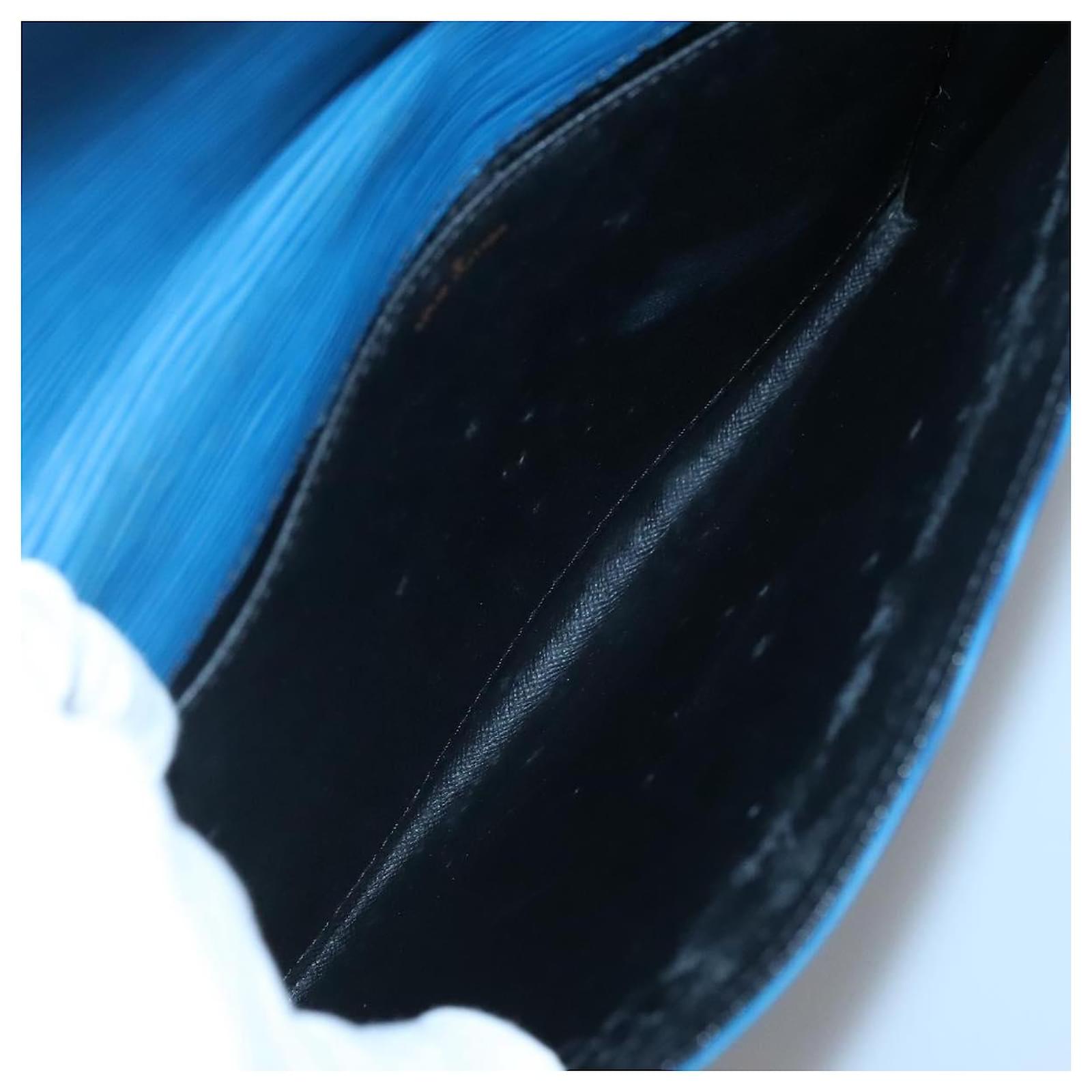 LOUIS VUITTON Epi Jena Clutch Bag Blue M52715 LV Auth BA4006 Leather ref.2401000