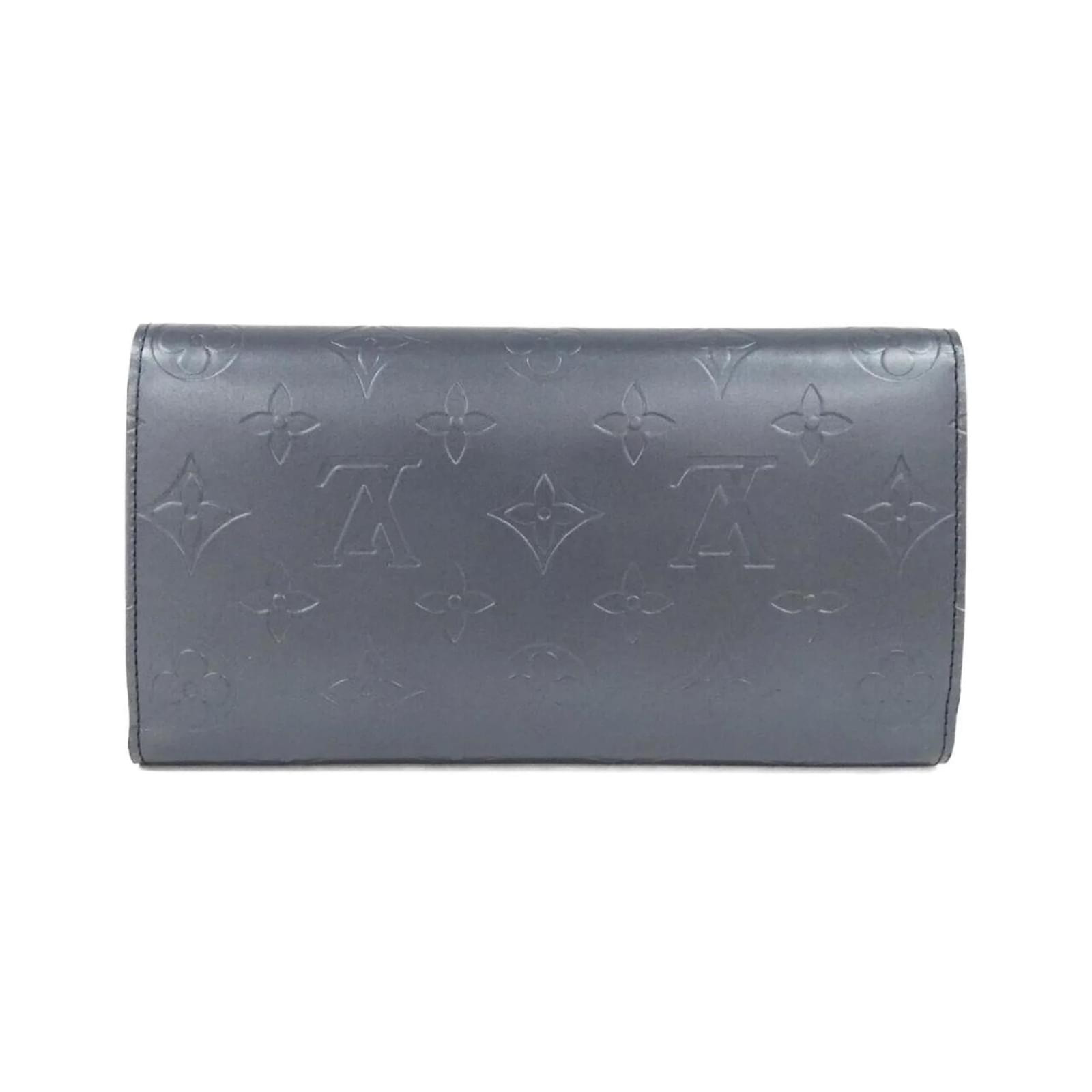 Louis Vuitton Monogram Matte Porte Tresor International Wallet Blue  ref.2401397