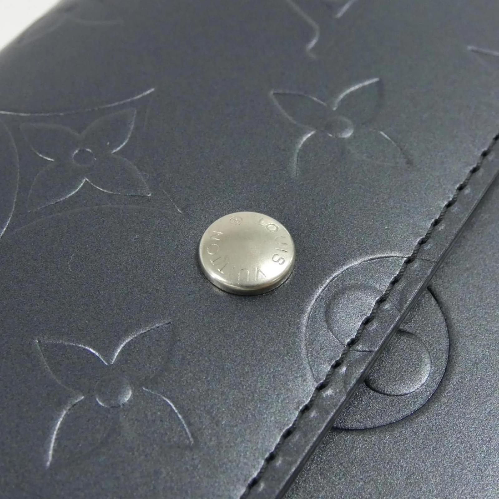 Louis Vuitton Monogram Matte Porte Tresor International Wallet Blue  ref.2401397