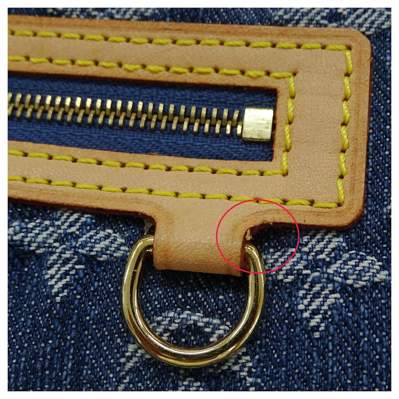 Louis Vuitton Monogram Denim Clutch Bag Blue ref.2401461