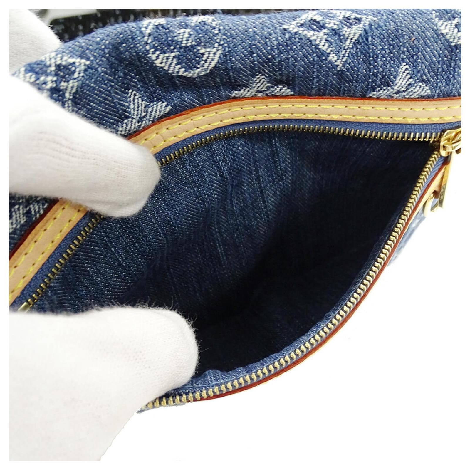 Louis Vuitton Monogram Denim Clutch Bag Blue ref.2401461