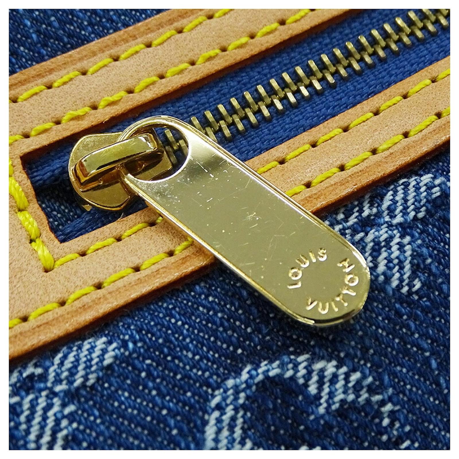 Louis Vuitton Monogram Denim Clutch Bag Blue ref.2401461