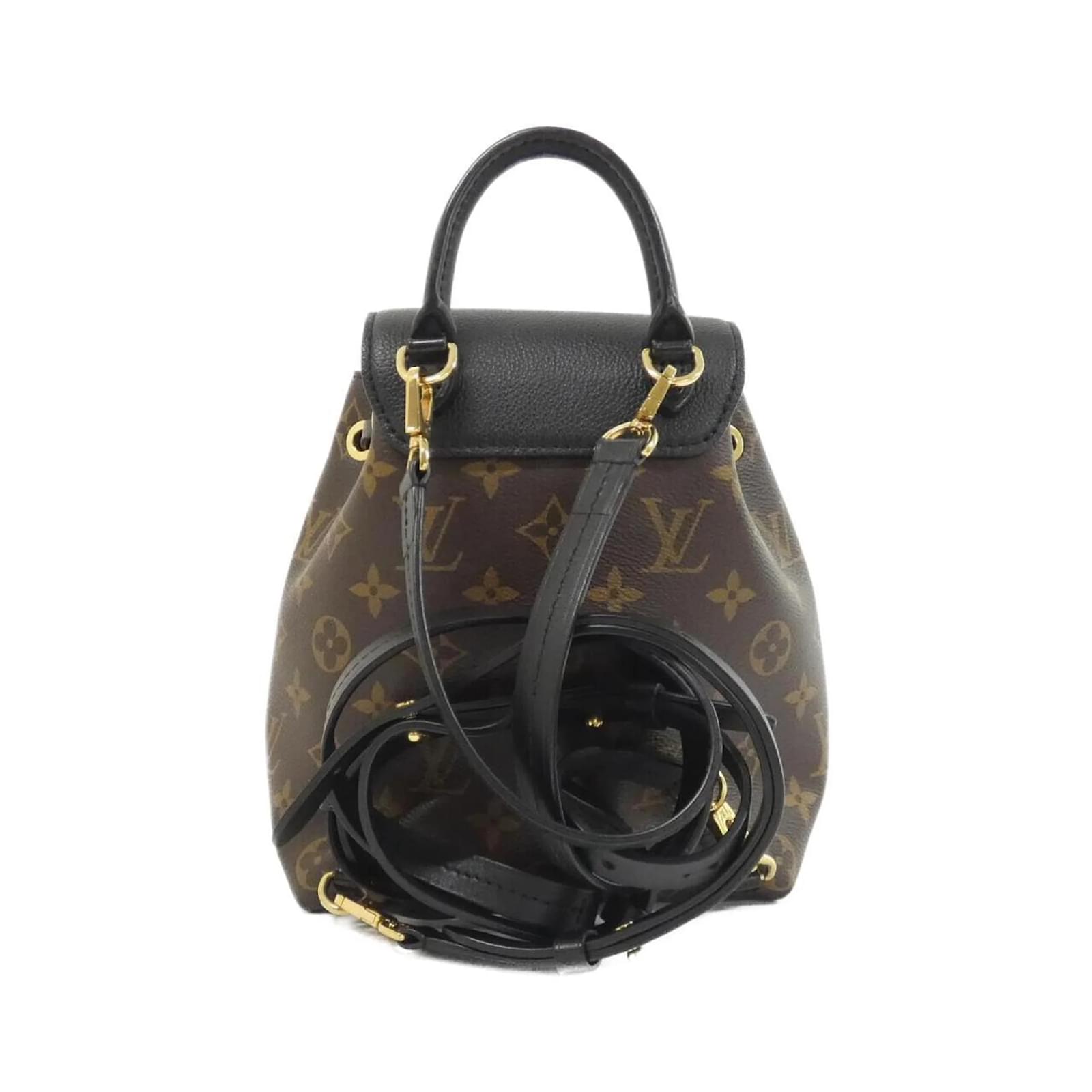 louis vuitton bb backpack Sperone Damier Azur  Mautto Summer 2024 runway Louis Vuitton Monogram Canvas Montsouris
