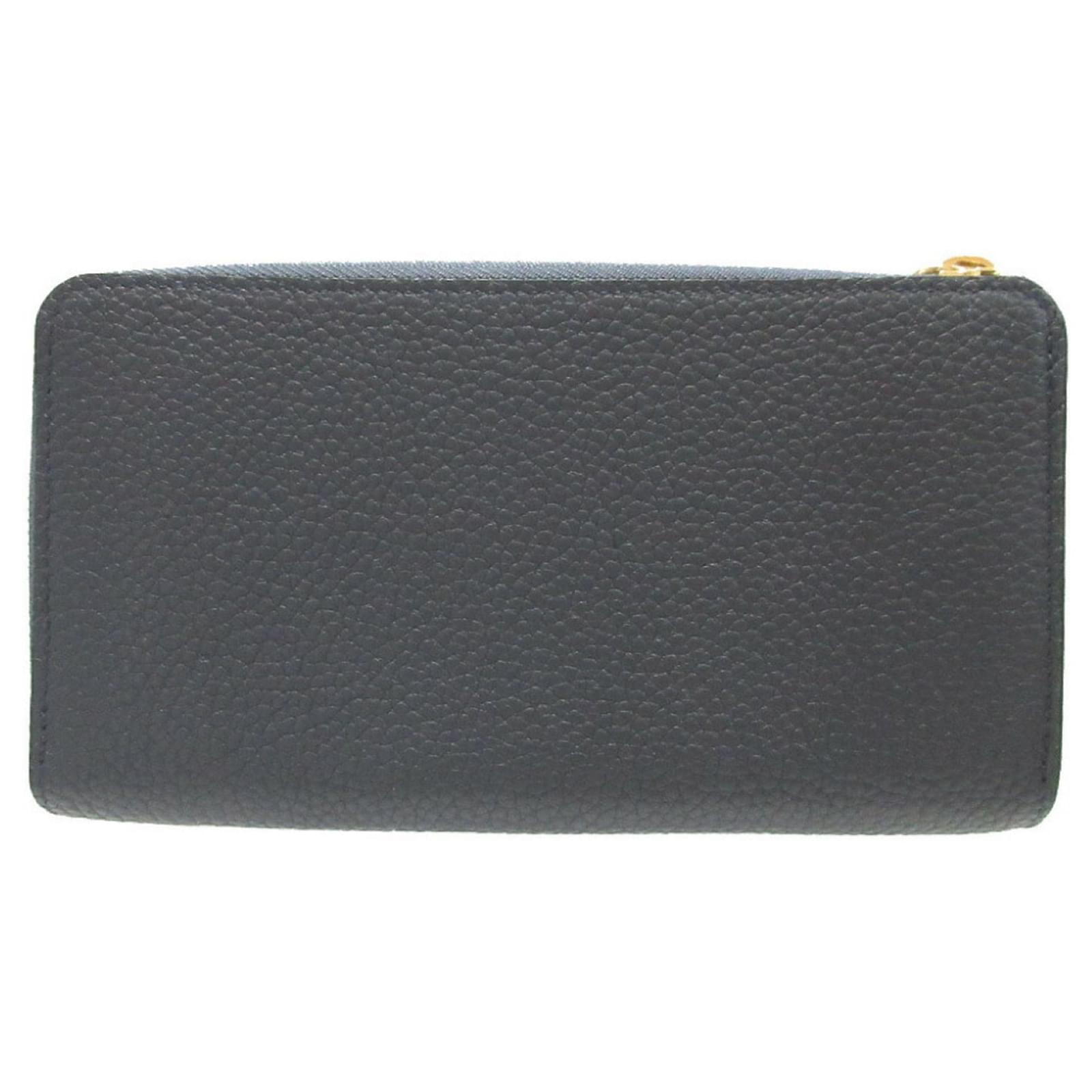 Louis Vuitton Portefeuille Comete Long Wallet Navy blue Leather  ref.2402031