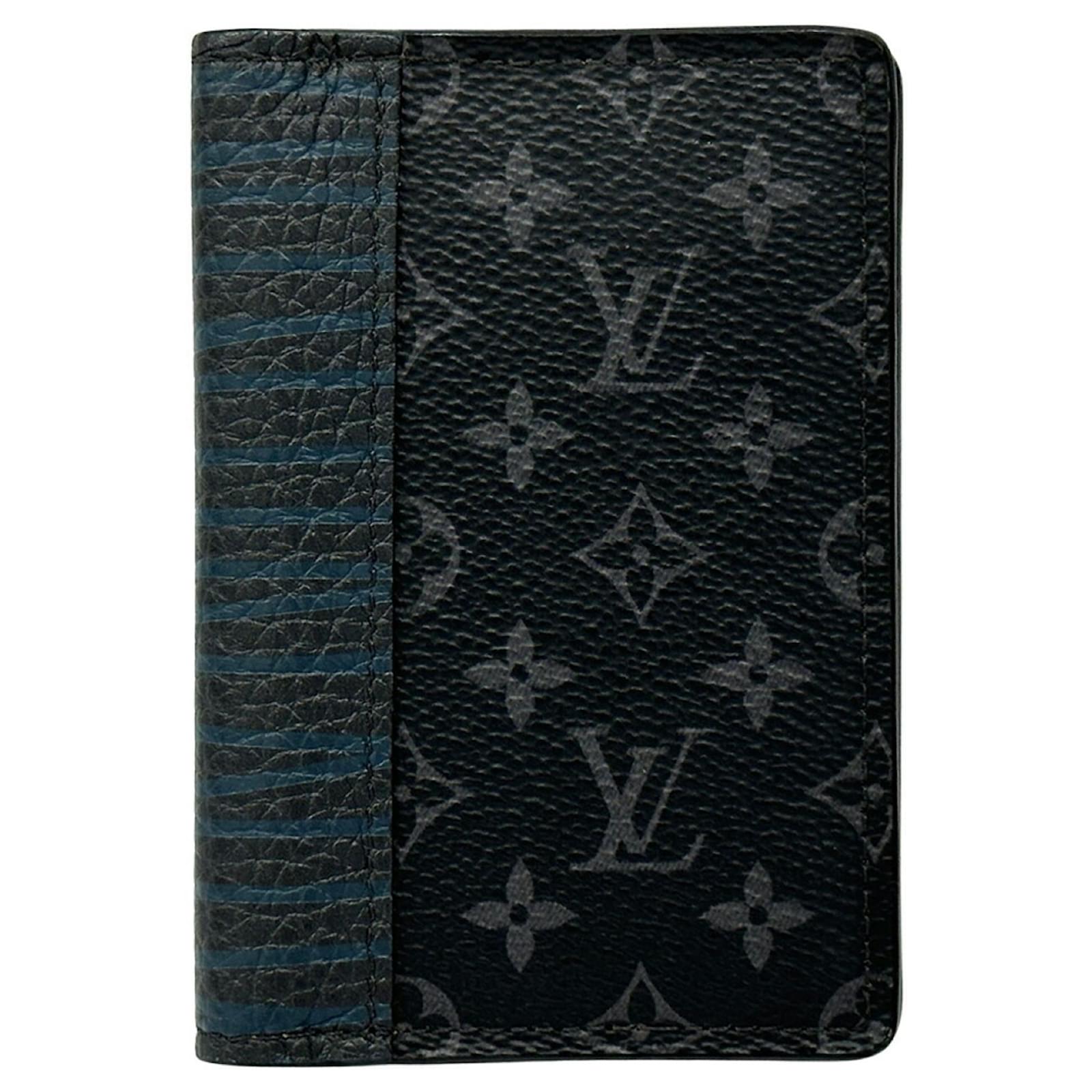 Herren Leder Kartenetui Monogram Eclipse von Louis Vuitton Schwarz