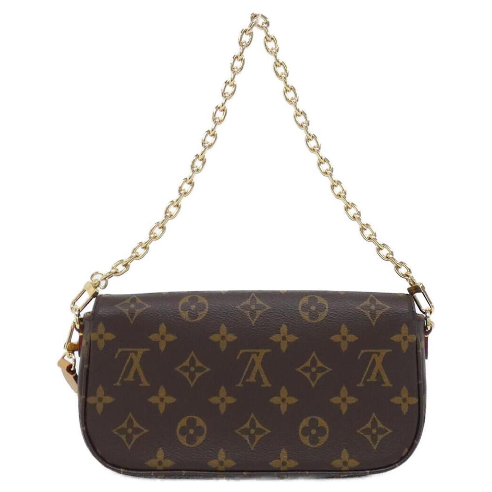 Louis Vuitton Monogram Wallet on Chain Ivy Shoulder Bag Brown