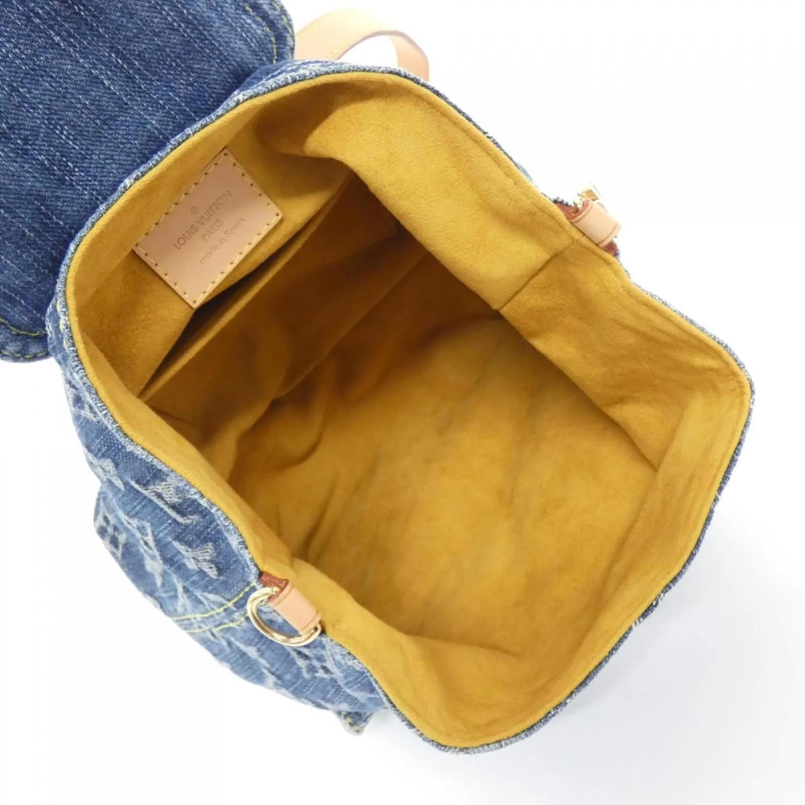 Louis Vuitton Monogram Denim Sac Ado PM Backpack Blue  ref.2402486