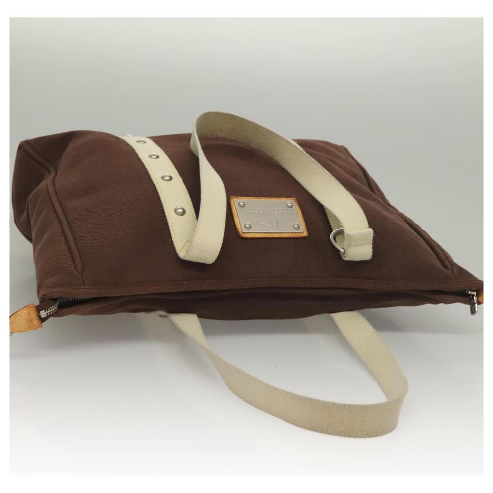 LOUIS VUITTON Antigua Cabas GM Tote Bag Brown M80662 LV Auth bs28104 Cloth  ref.2402757