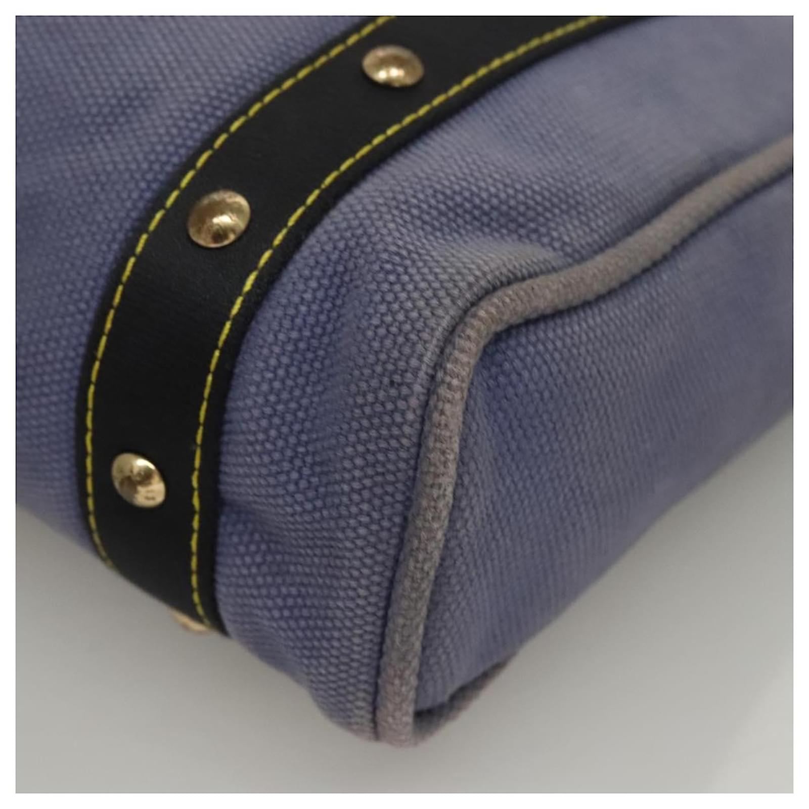 LOUIS VUITTON Antigua Cabas MM Tote Bag Blue M40087 LV Auth bs28097 Cloth  ref.2402826