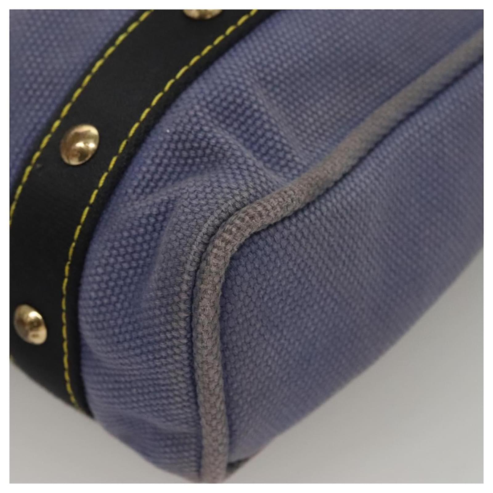 LOUIS VUITTON Antigua Cabas MM Tote Bag Blue M40087 LV Auth bs28097 Cloth  ref.2402826