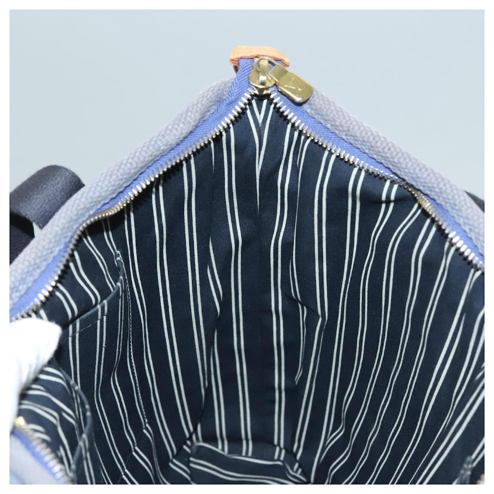 LOUIS VUITTON Antigua Cabas MM Tote Bag Blue M40087 LV Auth bs28097 Cloth  ref.2402826