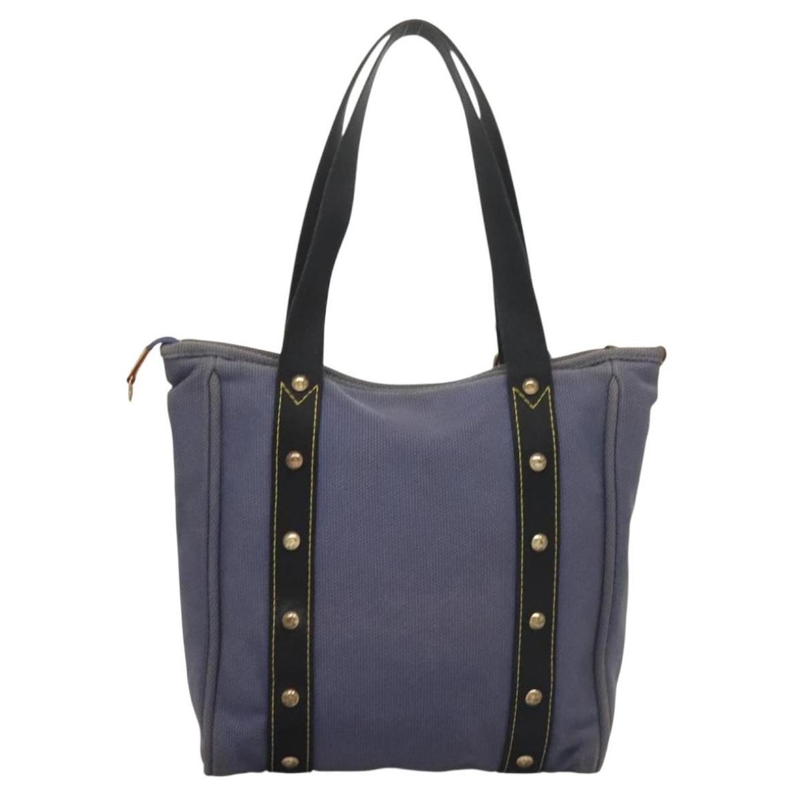 LOUIS VUITTON Antigua Cabas MM Tote Bag Blue M40087 LV Auth bs28097 Cloth  ref.2402826