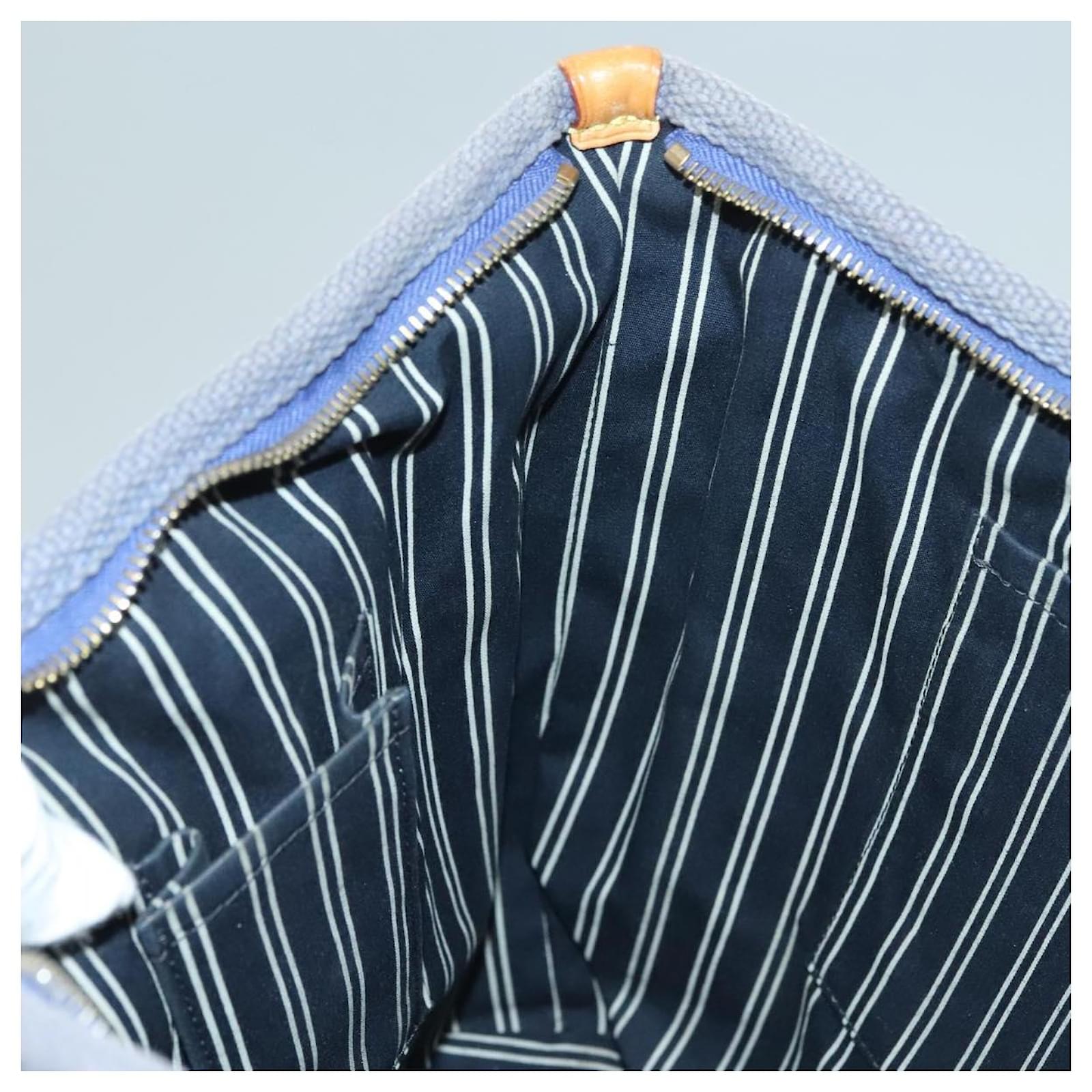 LOUIS VUITTON Antigua Cabas MM Tote Bag Blue M40087 LV Auth bs28097 Cloth  ref.2402826