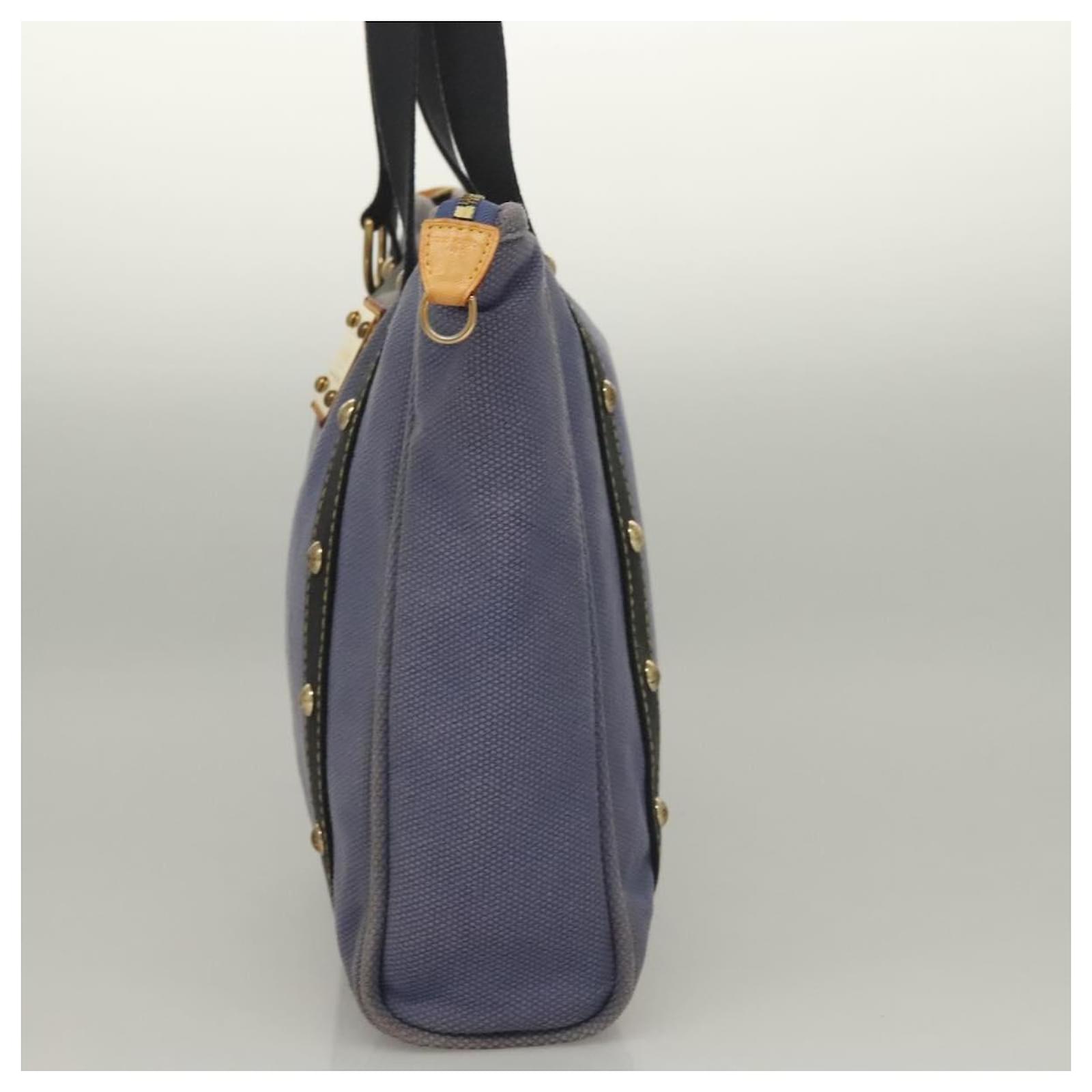LOUIS VUITTON Antigua Cabas MM Tote Bag Blue M40087 LV Auth bs28097 Cloth  ref.2402826