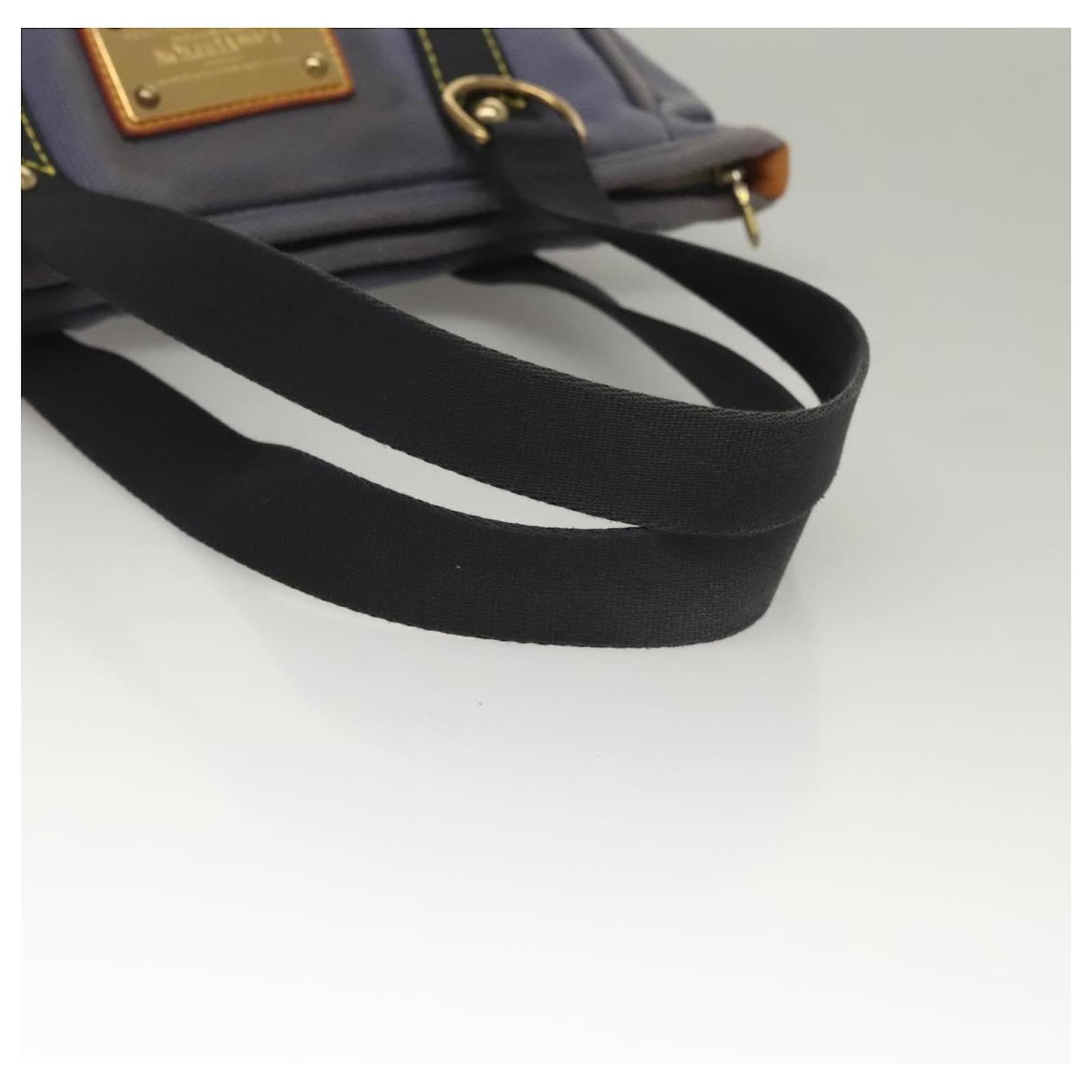 LOUIS VUITTON Antigua Cabas MM Tote Bag Blue M40087 LV Auth bs28097 Cloth  ref.2402826