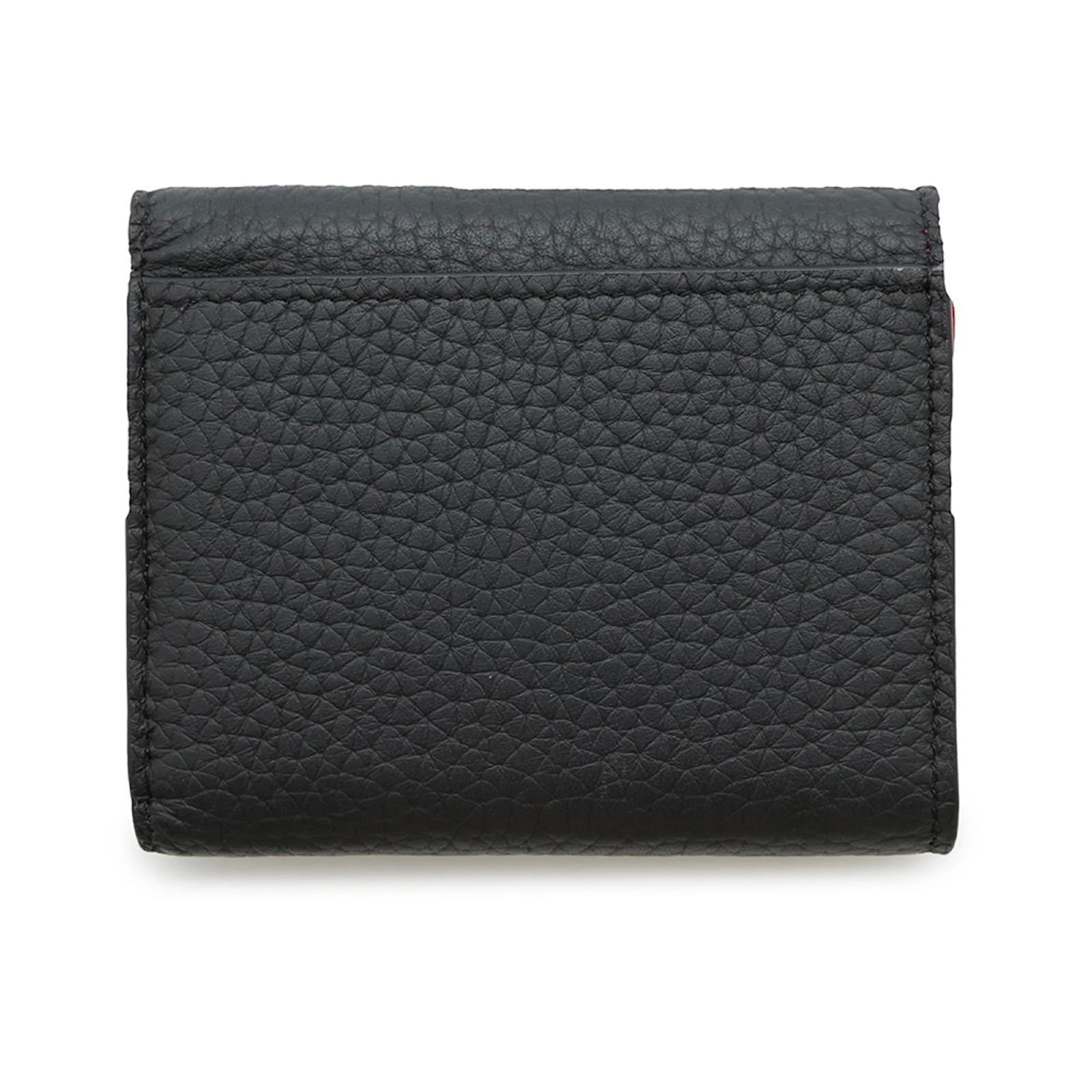 Capucines Louis Vuitton Taurillon Leather Wallet Black  ref.2403064