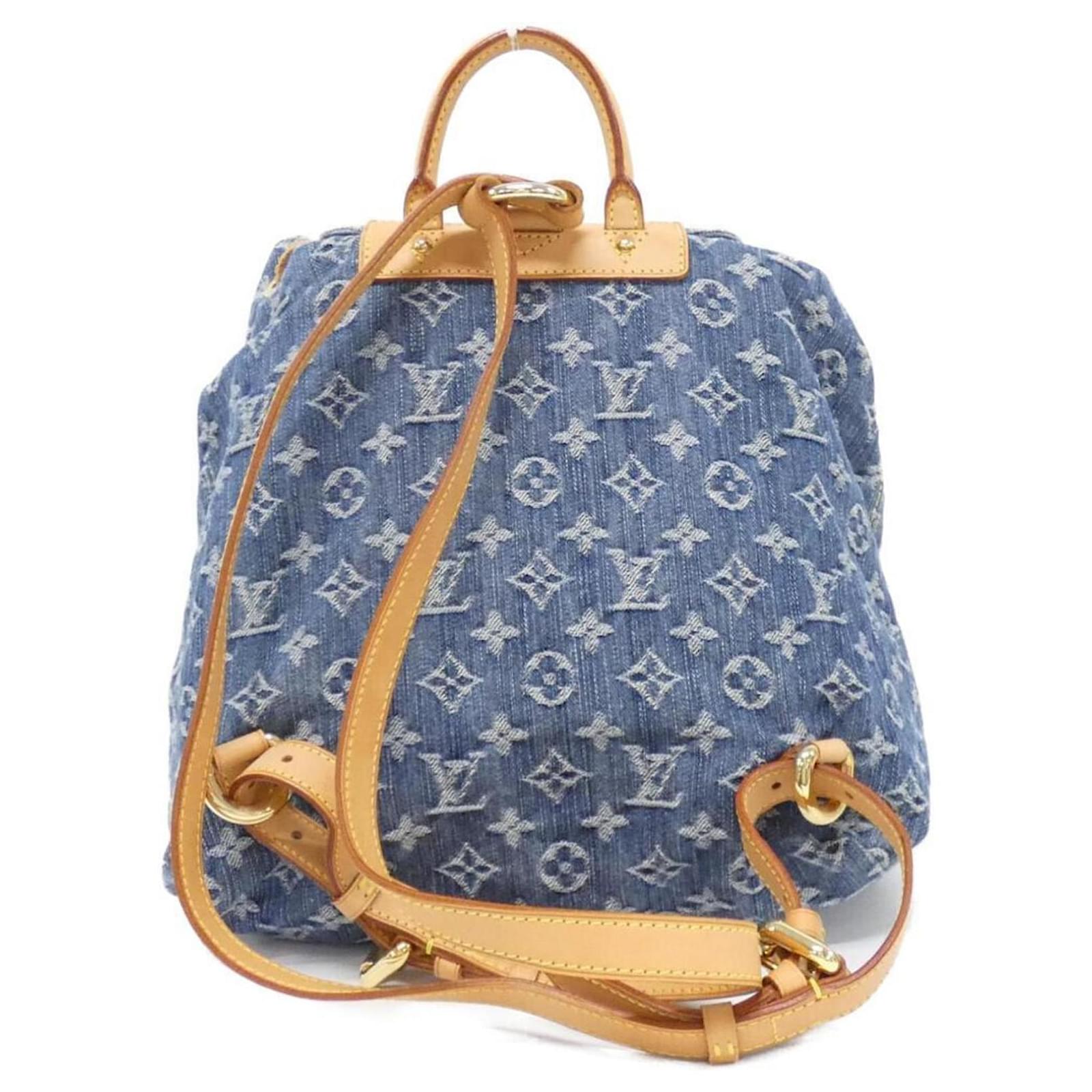 Louis Vuitton Monogram Denim Sac Ad GM Backpack Blue ref.2403430