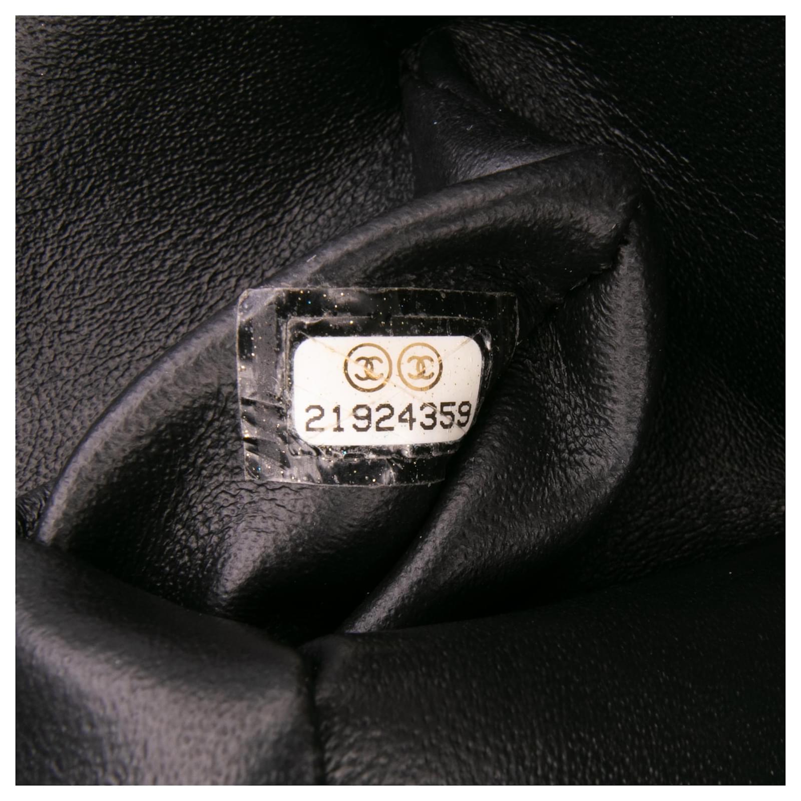 Chanel Black Quilted Lambskin Pagoda Accordion Flap Leather ref