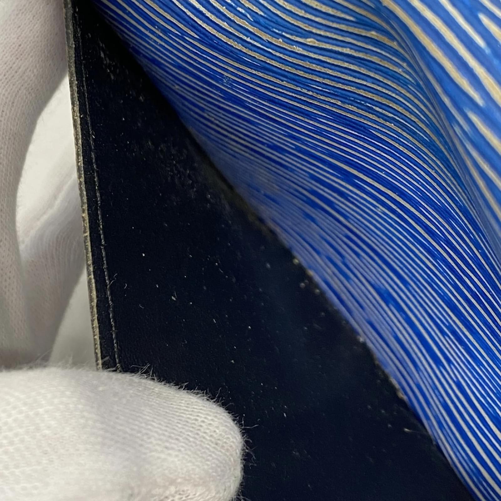 Louis Vuitton Epi Denim Portefeuille Sarah Wallet Blue  ref.2403685