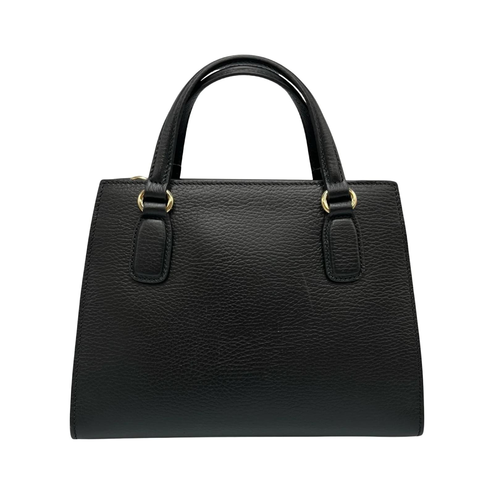 GUCCI】 未使用 SOHO2way ハンド,ショルダーバッグ ブラック