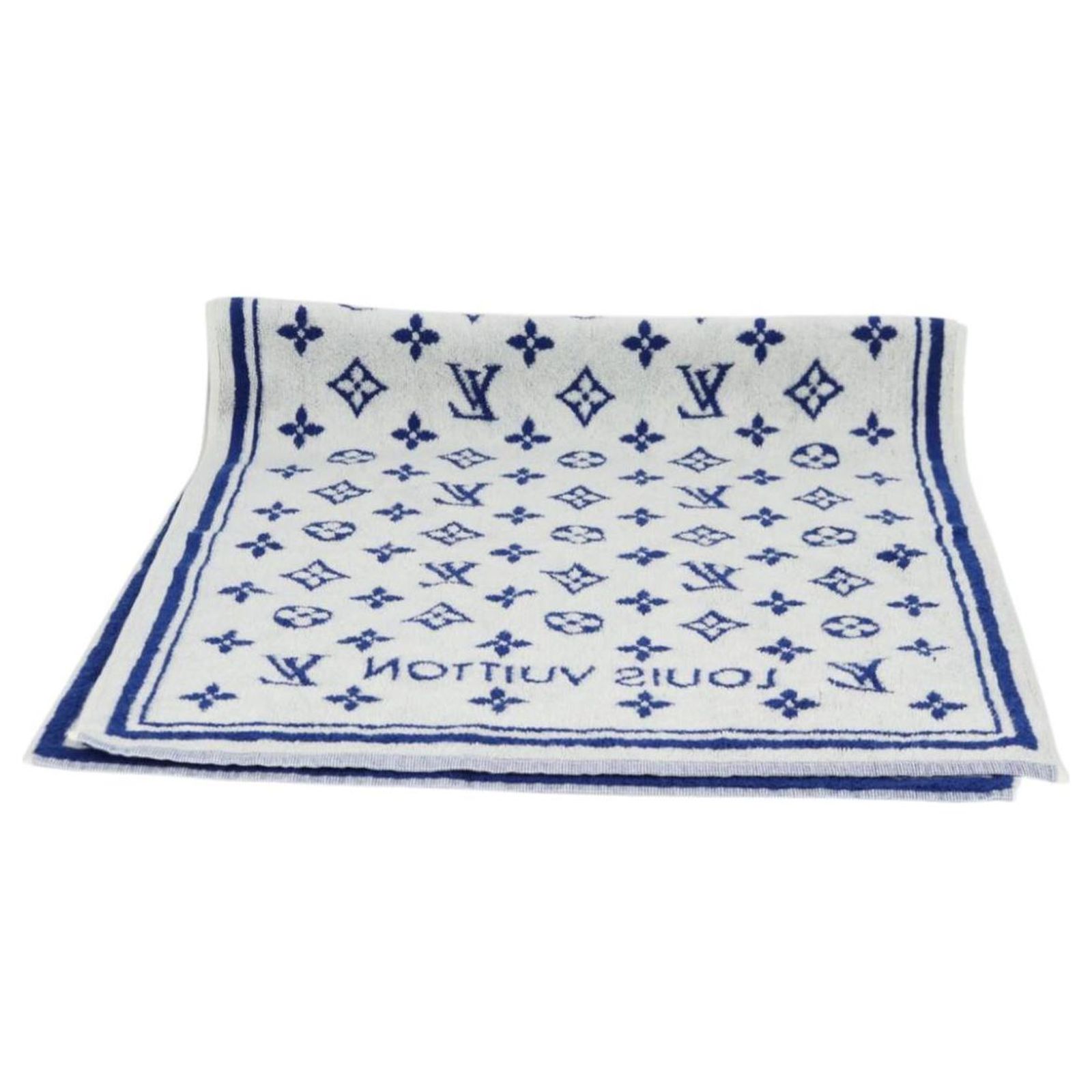 LOUIS VUITTON Monogram Beach Towel Serviette Towel Pile M77752 LV