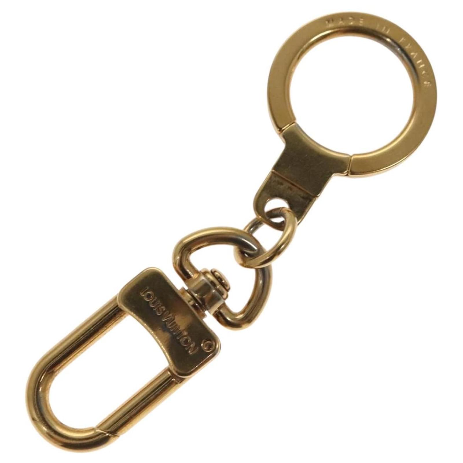 LOUIS VUITTON Anneau Cles Key Holder Metal Gold Tone M62698 LV Auth 135754  ref.2404632