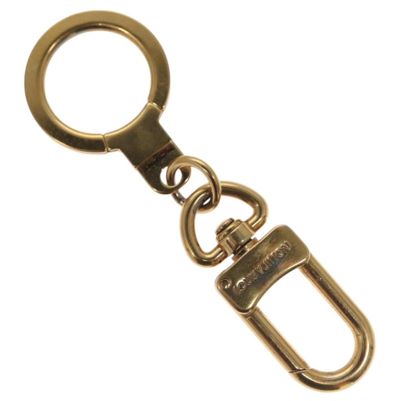 LOUIS VUITTON Anneau Cles Key Holder Metal Gold Tone M62698 LV Auth 135754  ref.2404632