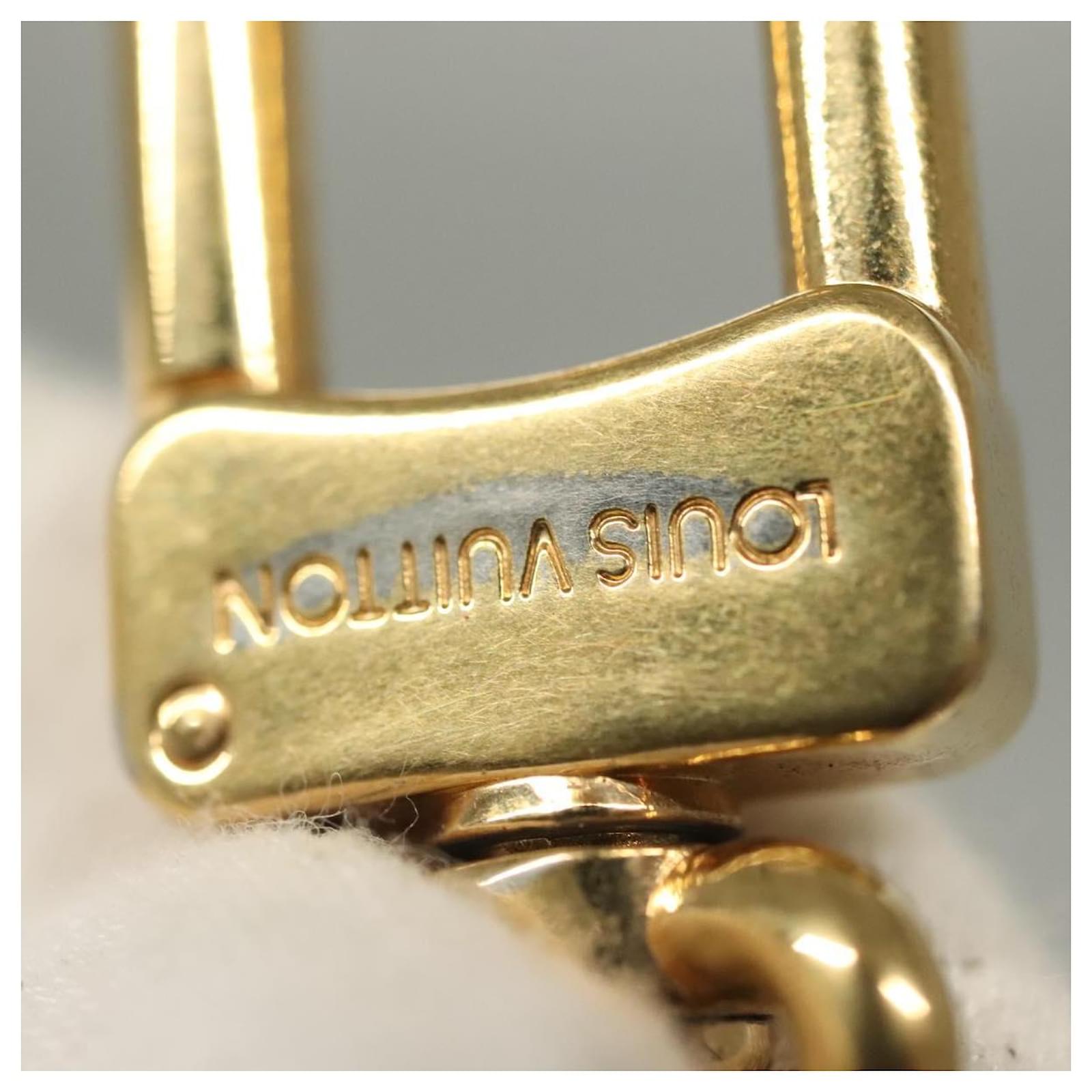 LOUIS VUITTON Anneau Cles Key Holder Metal Gold Tone M62698 LV Auth 135754  ref.2404632