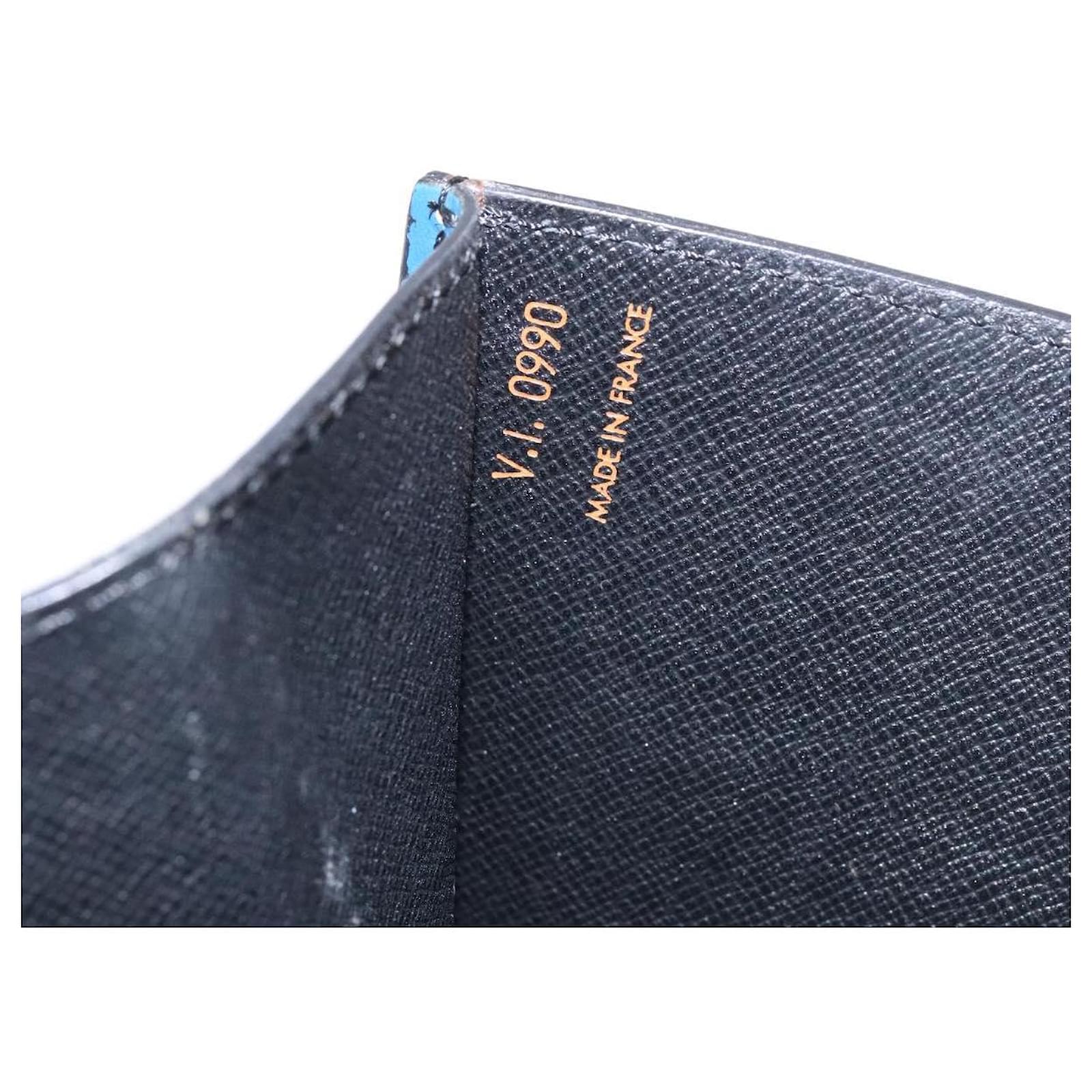 LOUIS VUITTON Epi Montaigne 27 Clutch Bag Blue M52655 LV Auth 135873 Leather ref.2404658