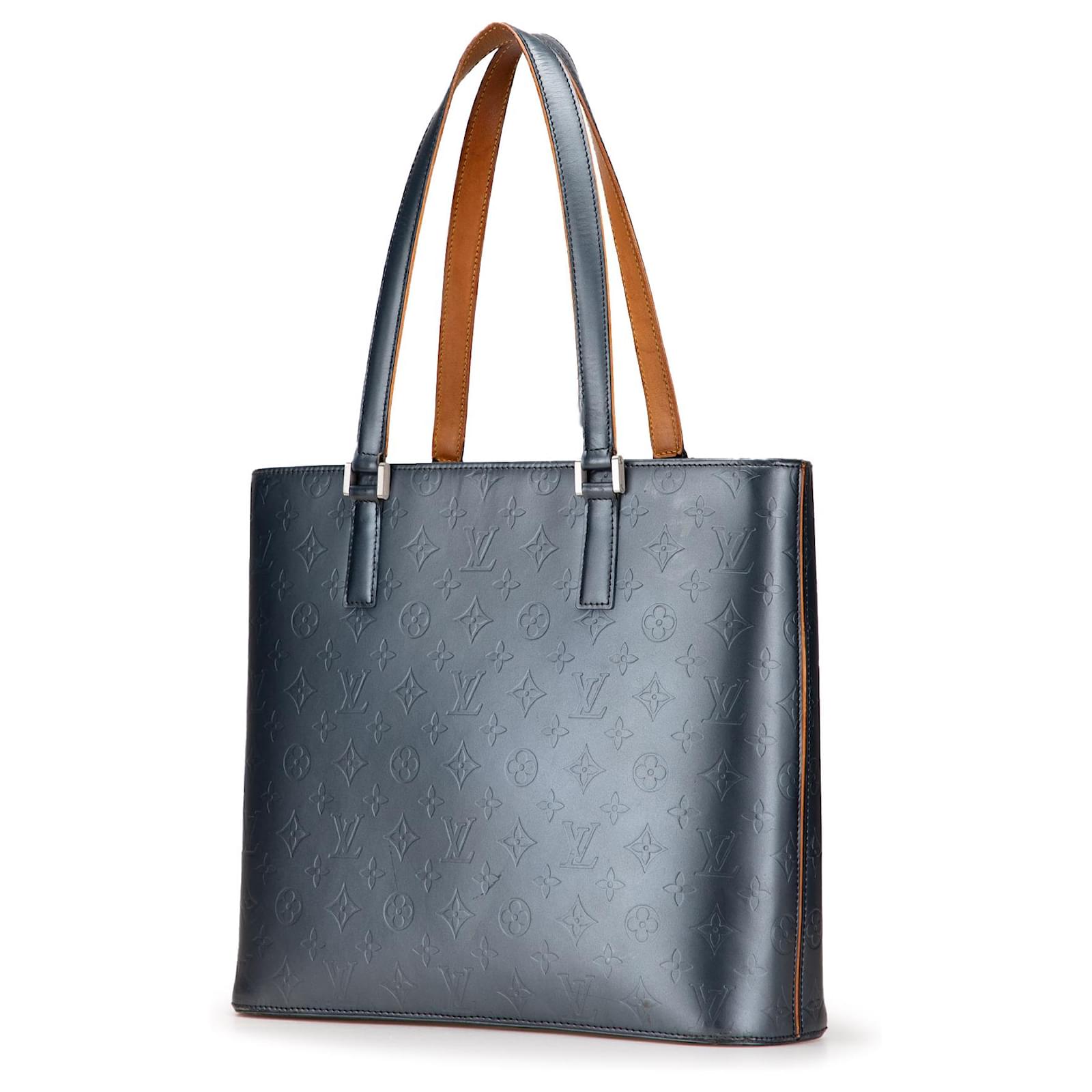 Louis Vuitton Blue Monogram Mat Wilwood Leather Pony-style calfskin ref.2407429