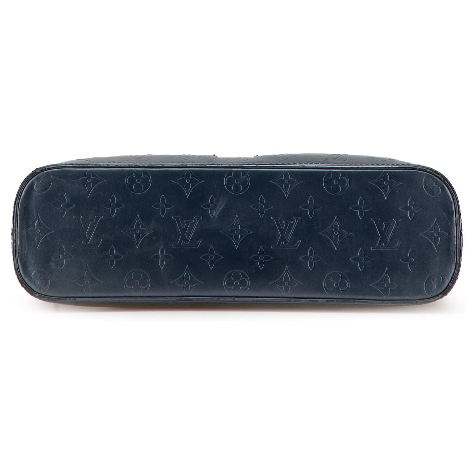 Louis Vuitton Blue Monogram Mat Wilwood Leather Pony-style calfskin ref.2407429