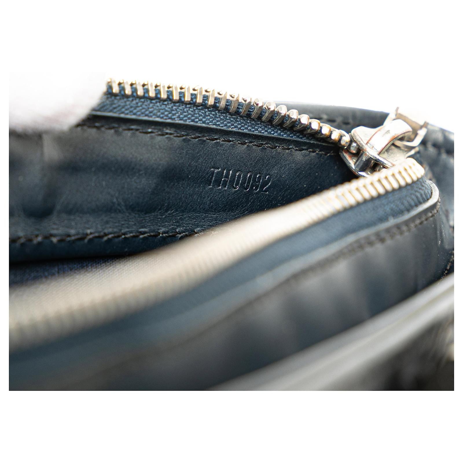 Louis Vuitton Blue Monogram Mat Wilwood Leather Pony-style calfskin ref.2407429