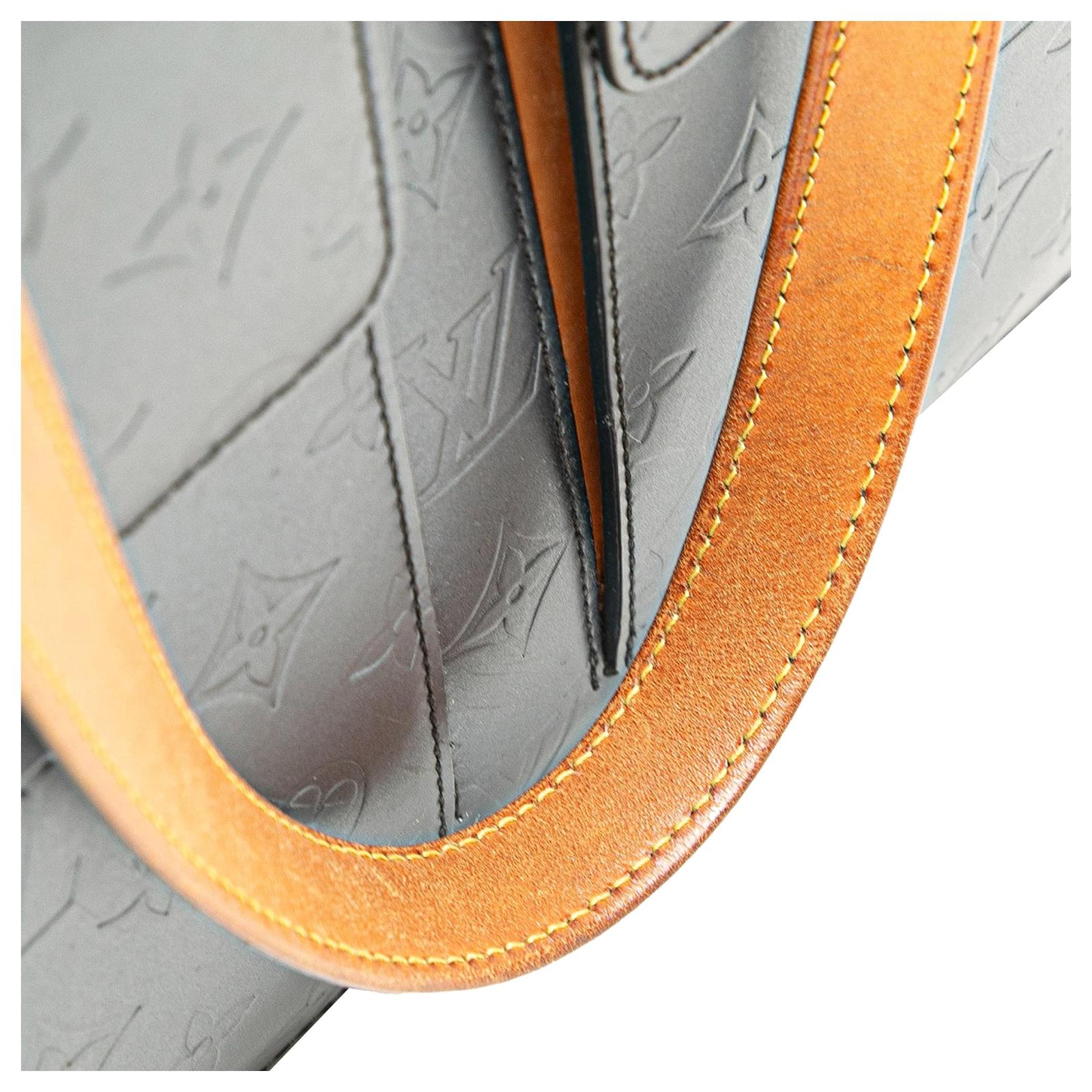 Louis Vuitton Blue Monogram Mat Wilwood Leather Pony-style calfskin ref.2407429