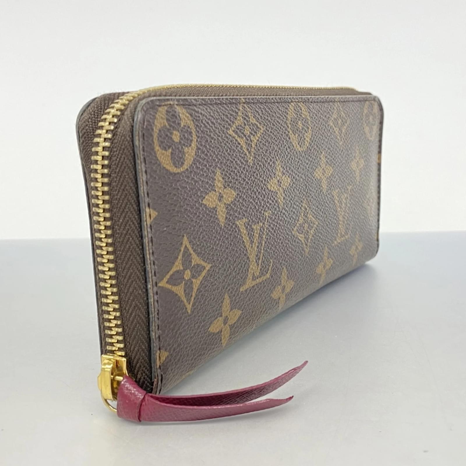 Louis VuittonアンプラントPORTEFEUILLE CLEMENCE Clemence Wallet in Monogram, Colored Leather Zip | LOUIS