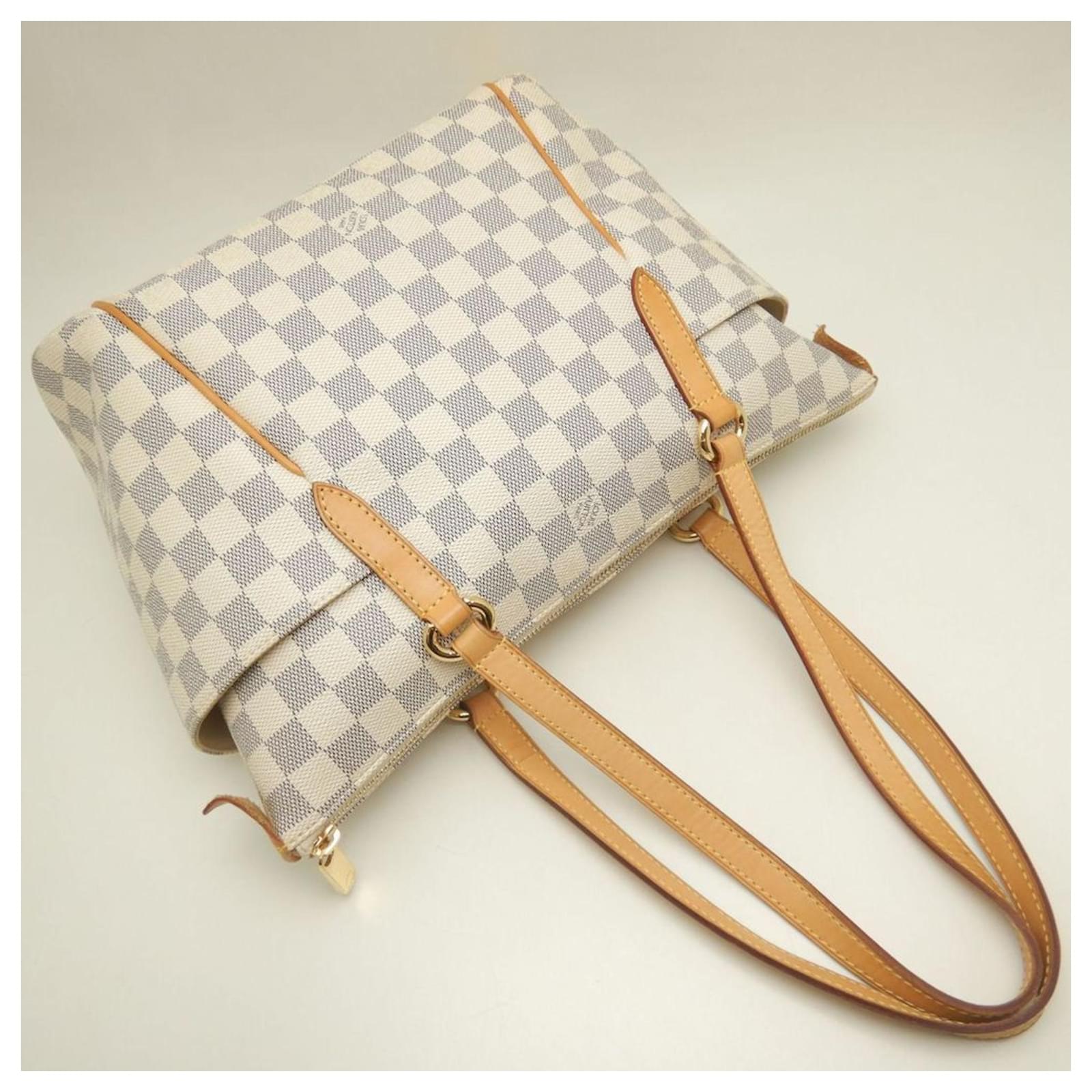 Louis Vuitton Damier Azur Totally PM Tote Bag Blue Plastic ref.2407899