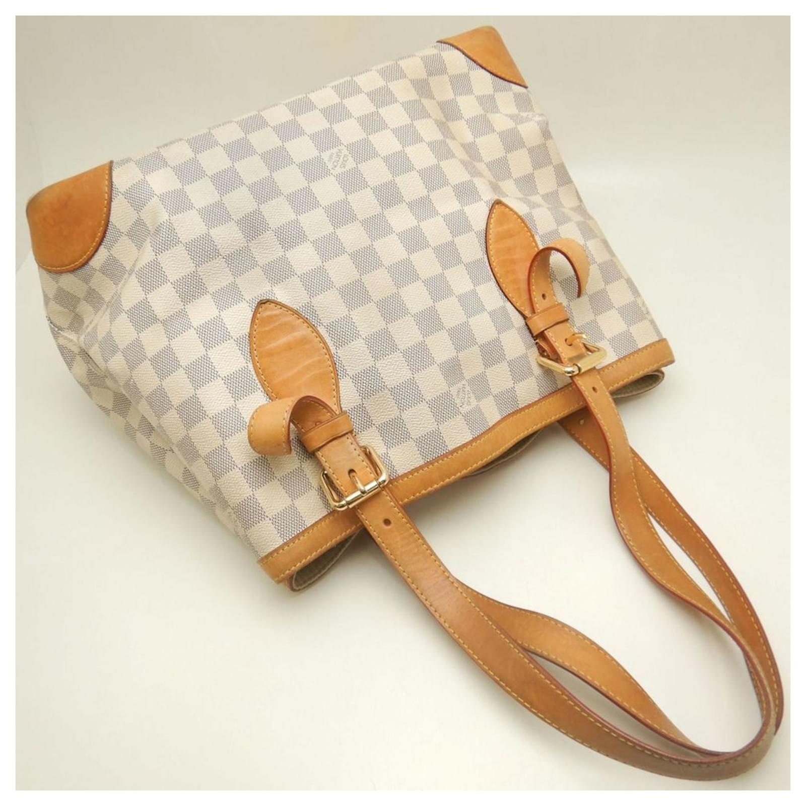 Louis Vuitton Damier Azur Hampstead MM Tote Bag Blue Plastic ref.2407900