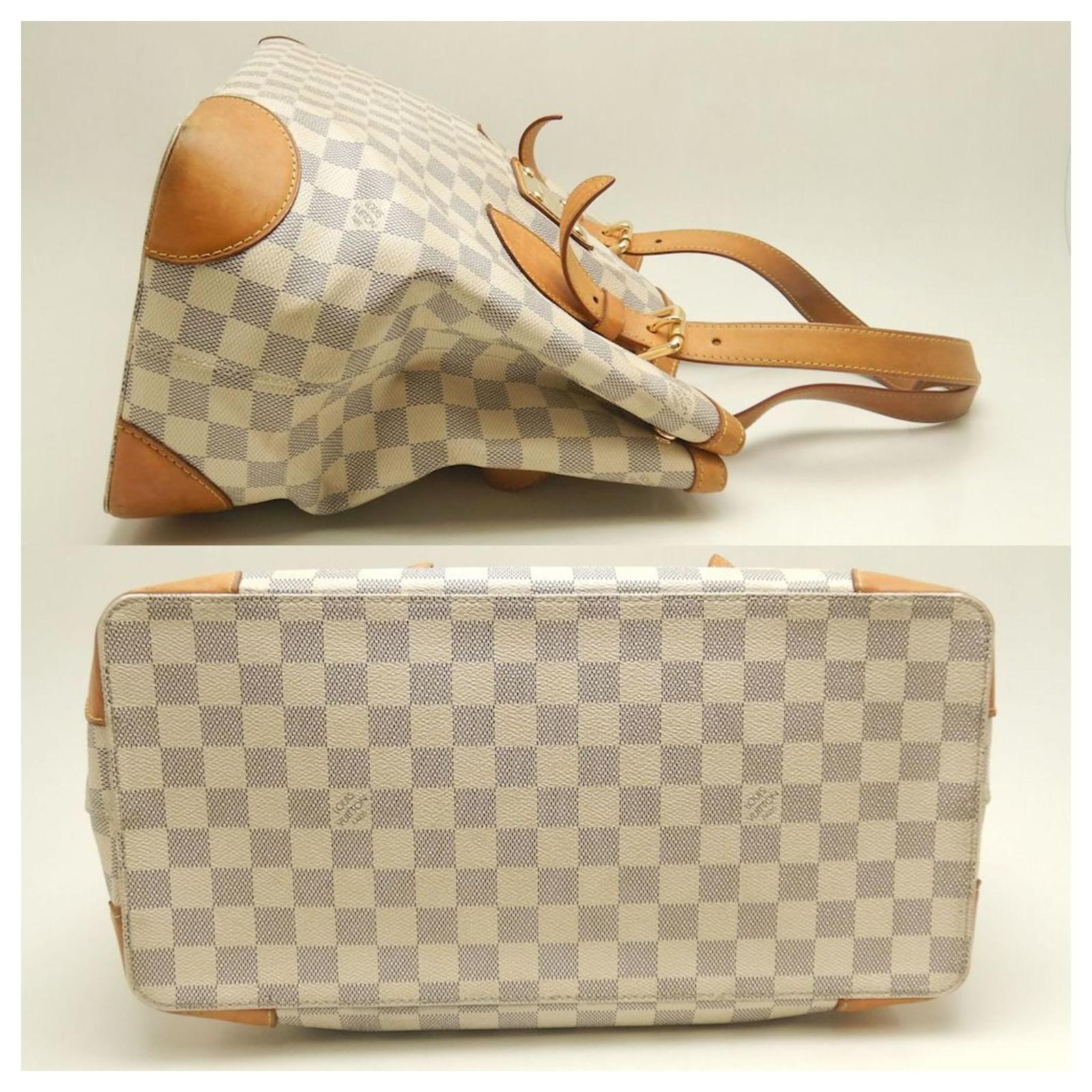 Louis Vuitton Damier Azur Hampstead MM Tote Bag Blue Plastic ref.2407900