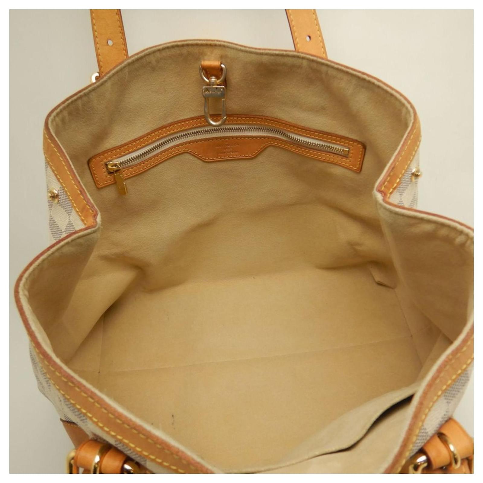 Louis Vuitton Damier Azur Hampstead MM Tote Bag Blue Plastic ref.2407900