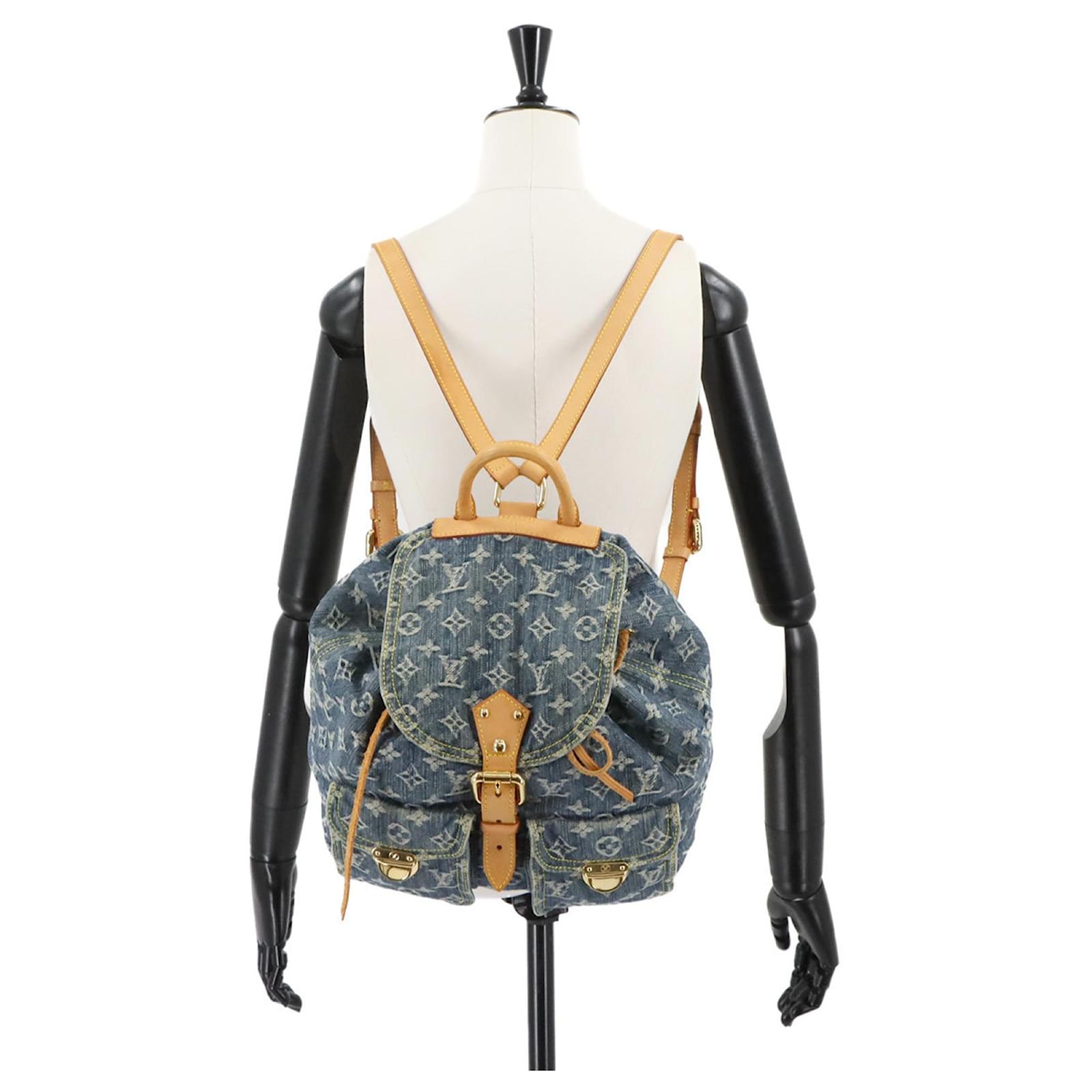 Louis Vuitton Monogram Denim Sac A Dos GM Backpack Blue ref.2408163