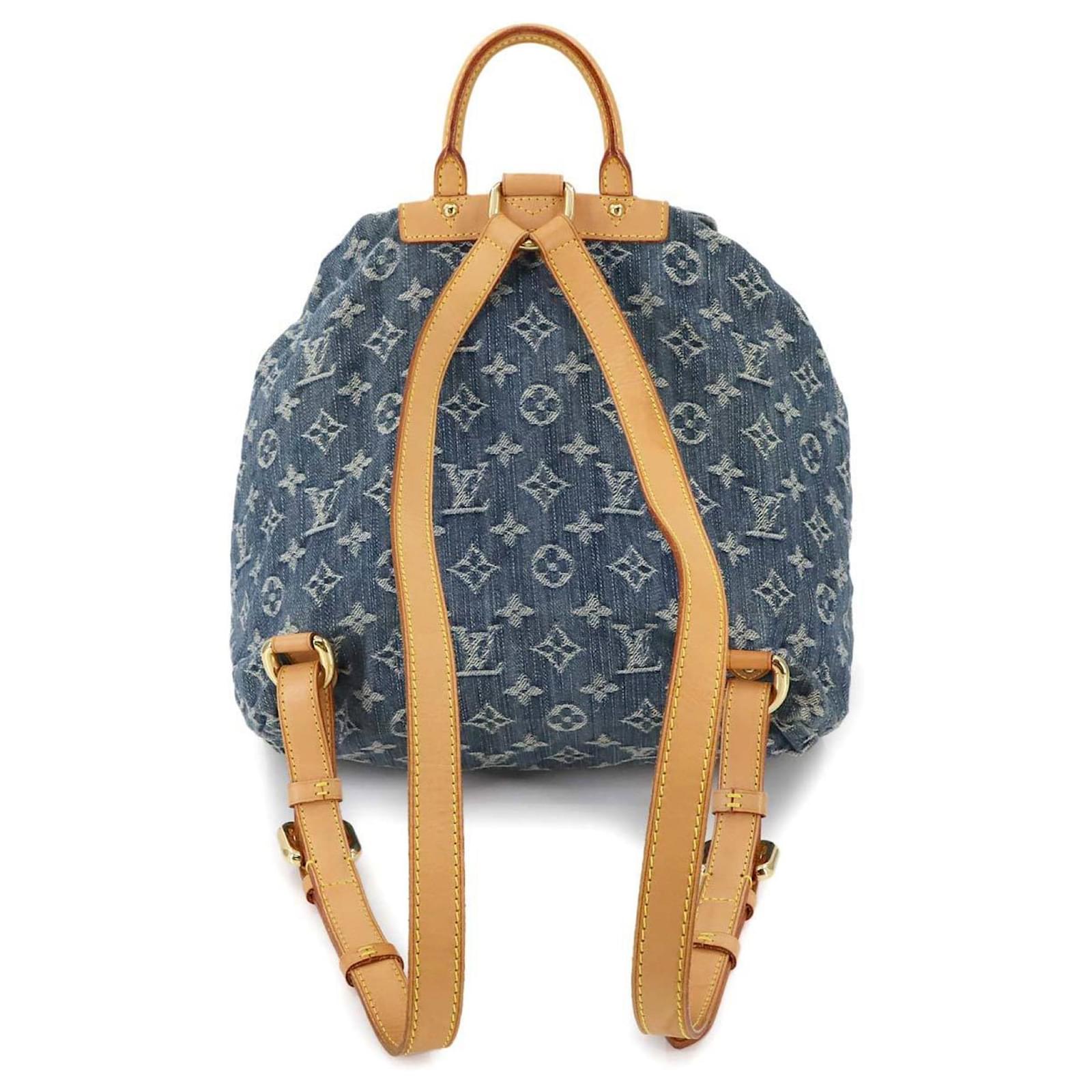 Louis Vuitton Monogram Denim Sac A Dos GM Backpack Blue ref.2408163