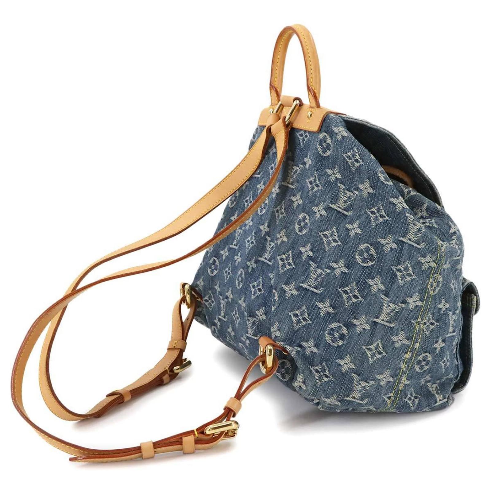 Louis Vuitton Monogram Denim Sac A Dos GM Backpack Blue ref.2408163