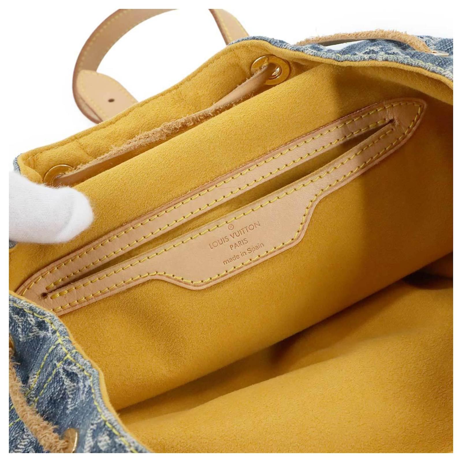 Louis Vuitton Monogram Denim Sac A Dos GM Backpack Blue ref.2408163