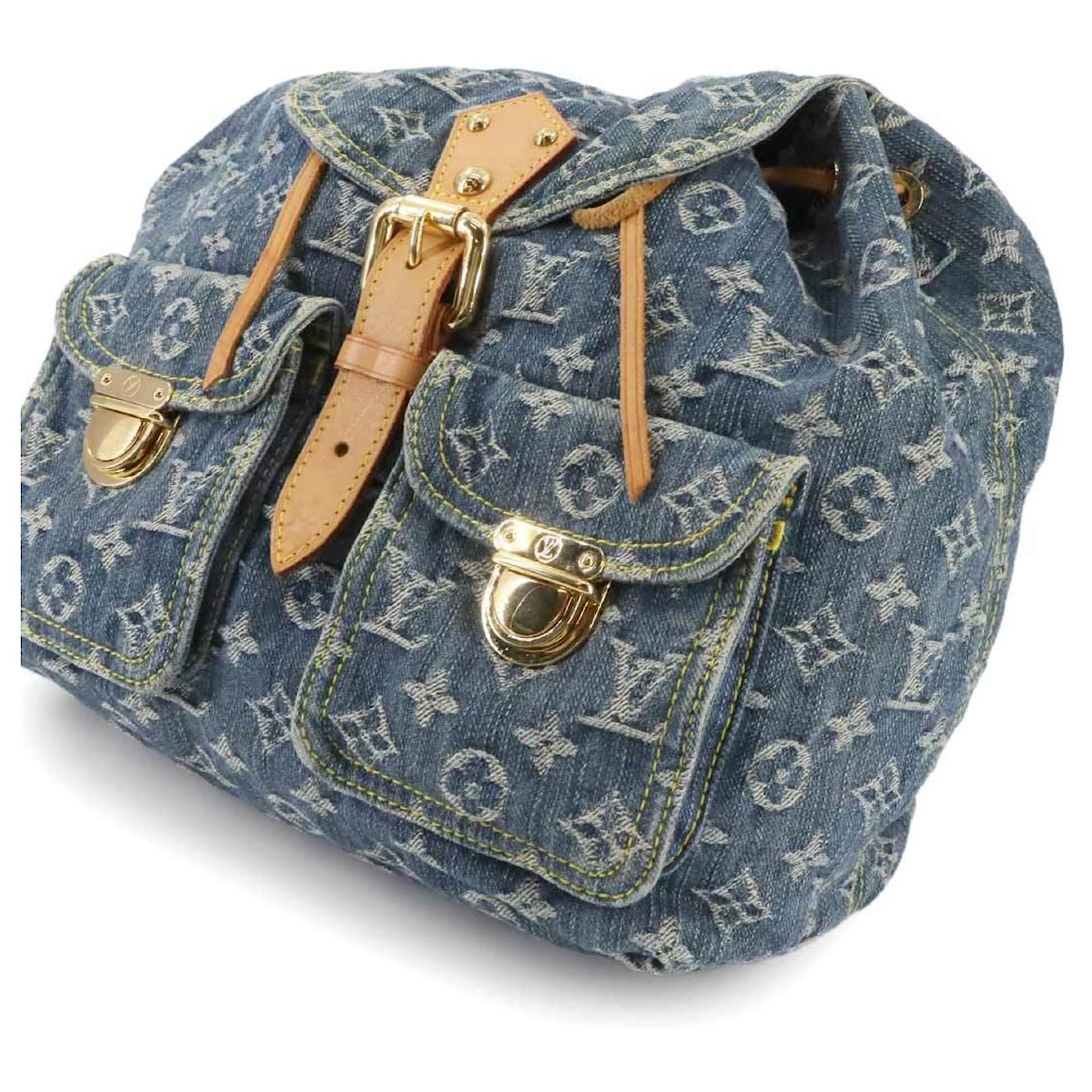 Louis Vuitton Monogram Denim Sac A Dos GM Backpack Blue ref.2408163