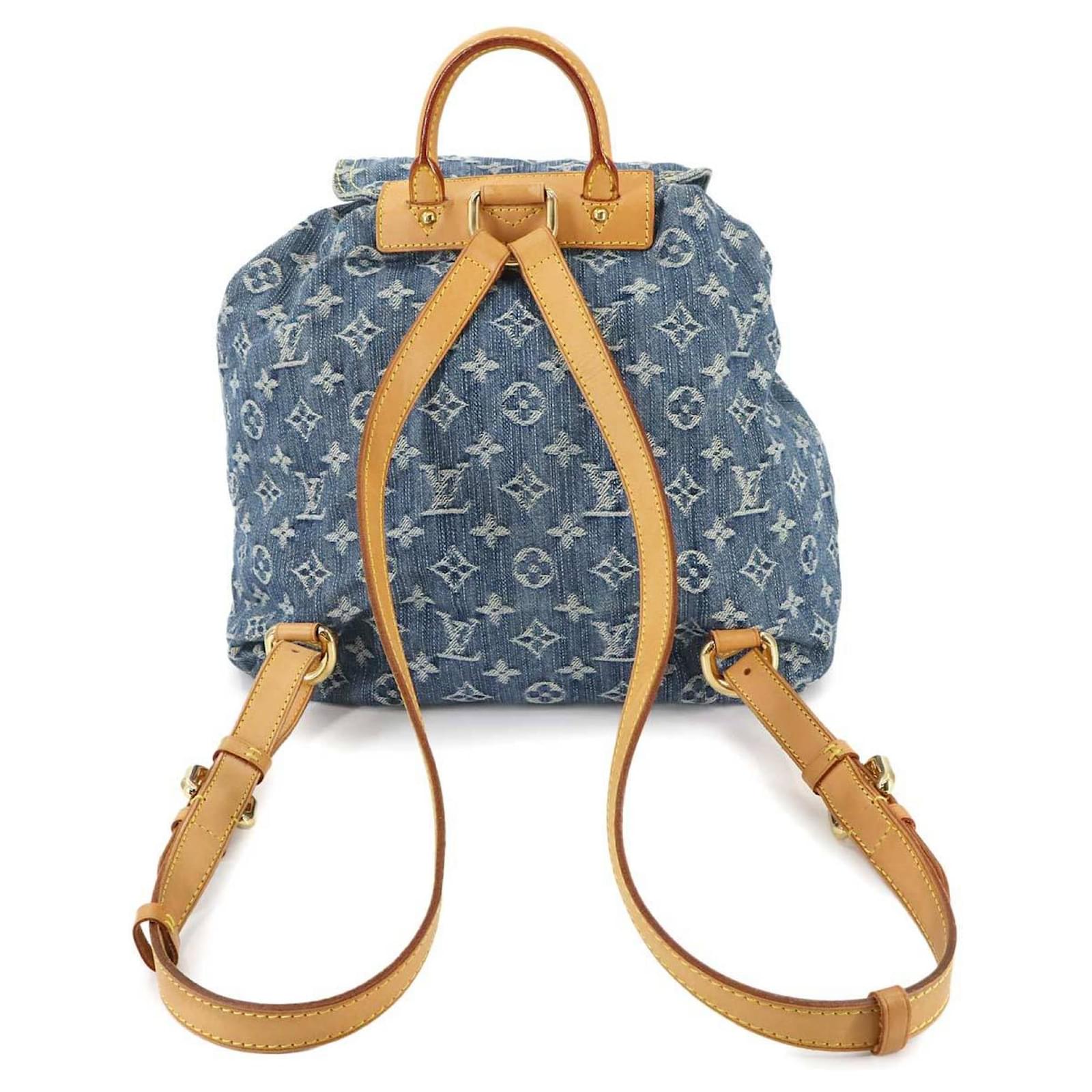Louis Vuitton Monogram Denim Sac A Dos GM Backpack Blue ref.2408181
