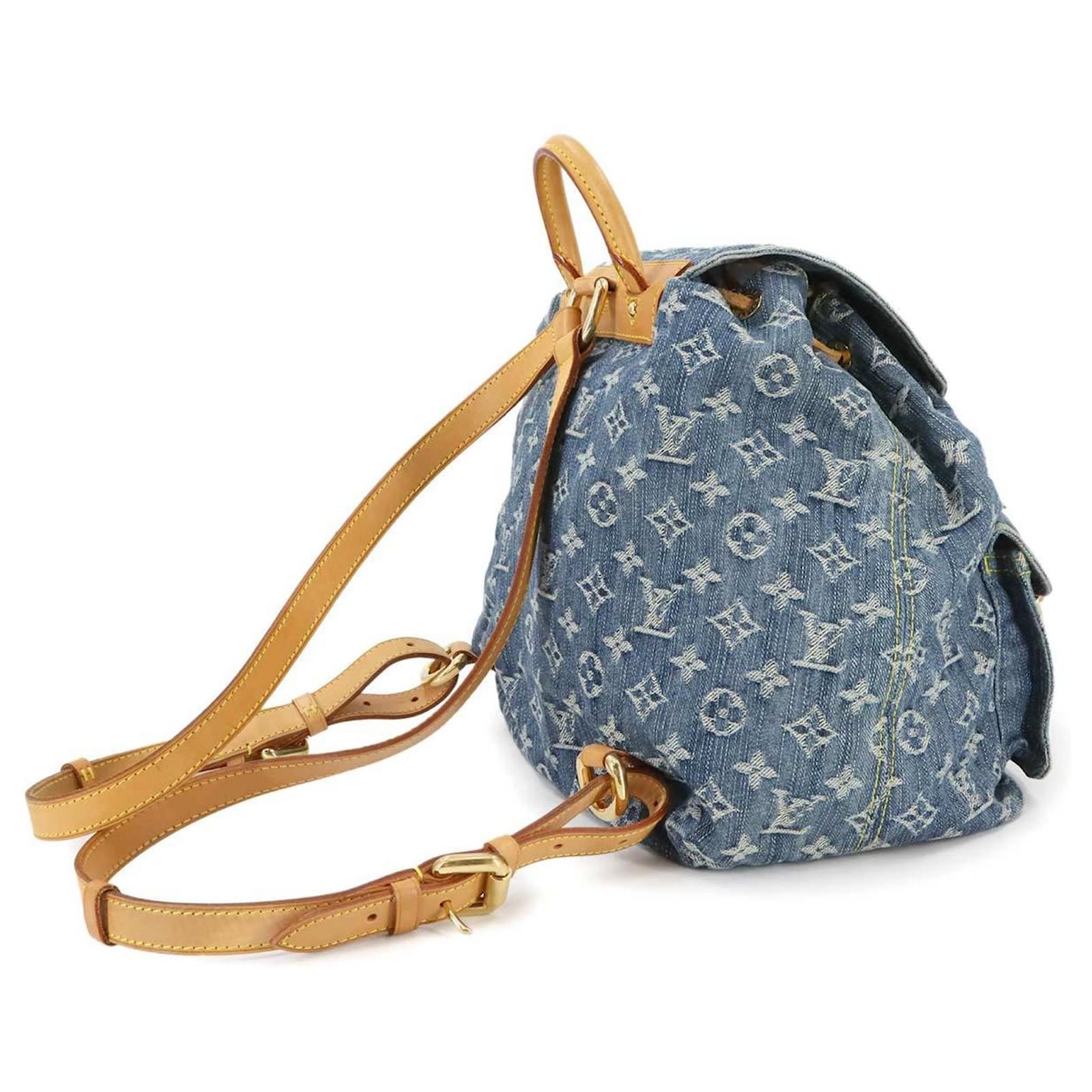 Louis Vuitton Monogram Denim Sac A Dos GM Backpack Blue ref.2408181